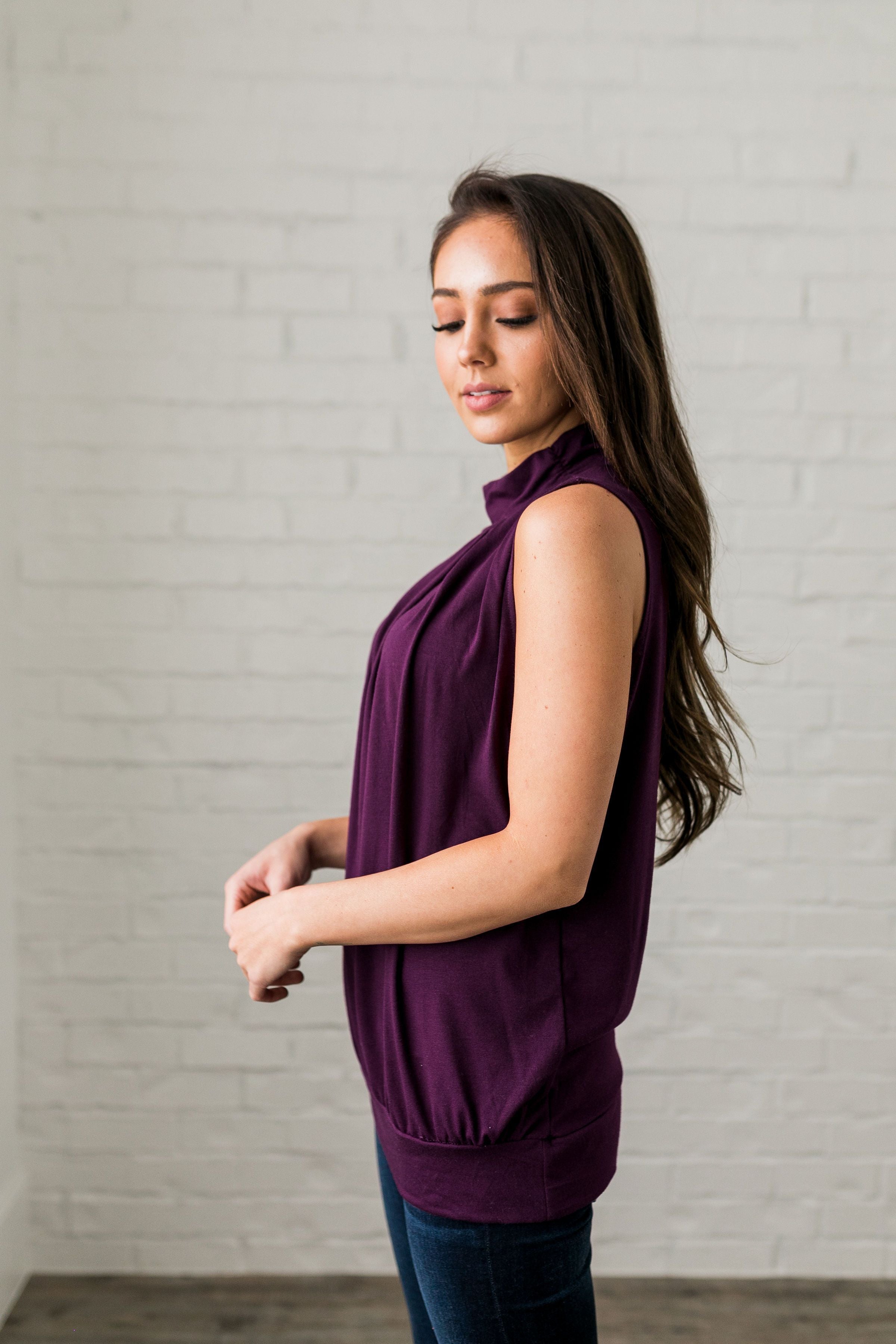 Pleats A Plenty In Plum - ALL SALES FINAL