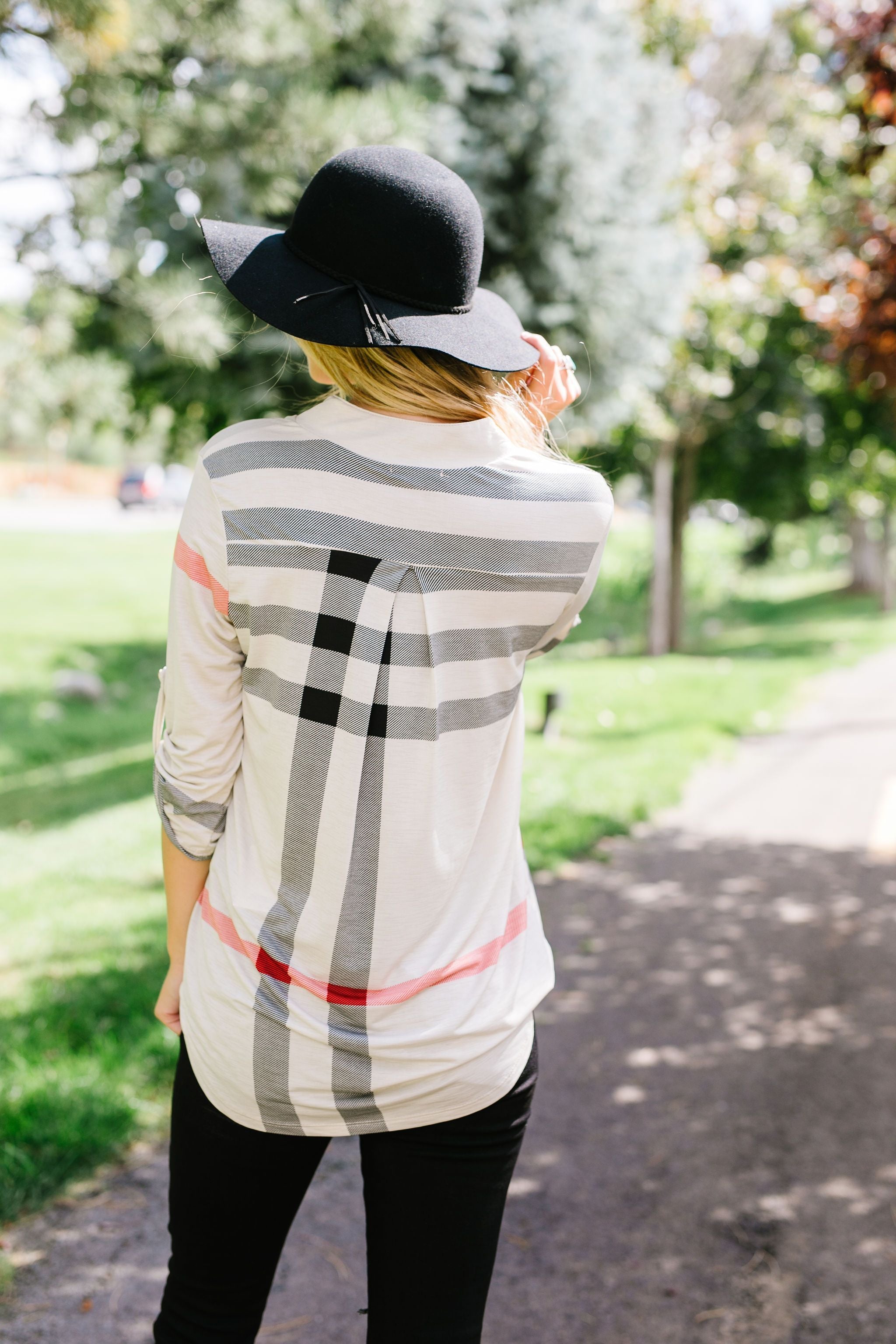 Posh Plaid Blouse