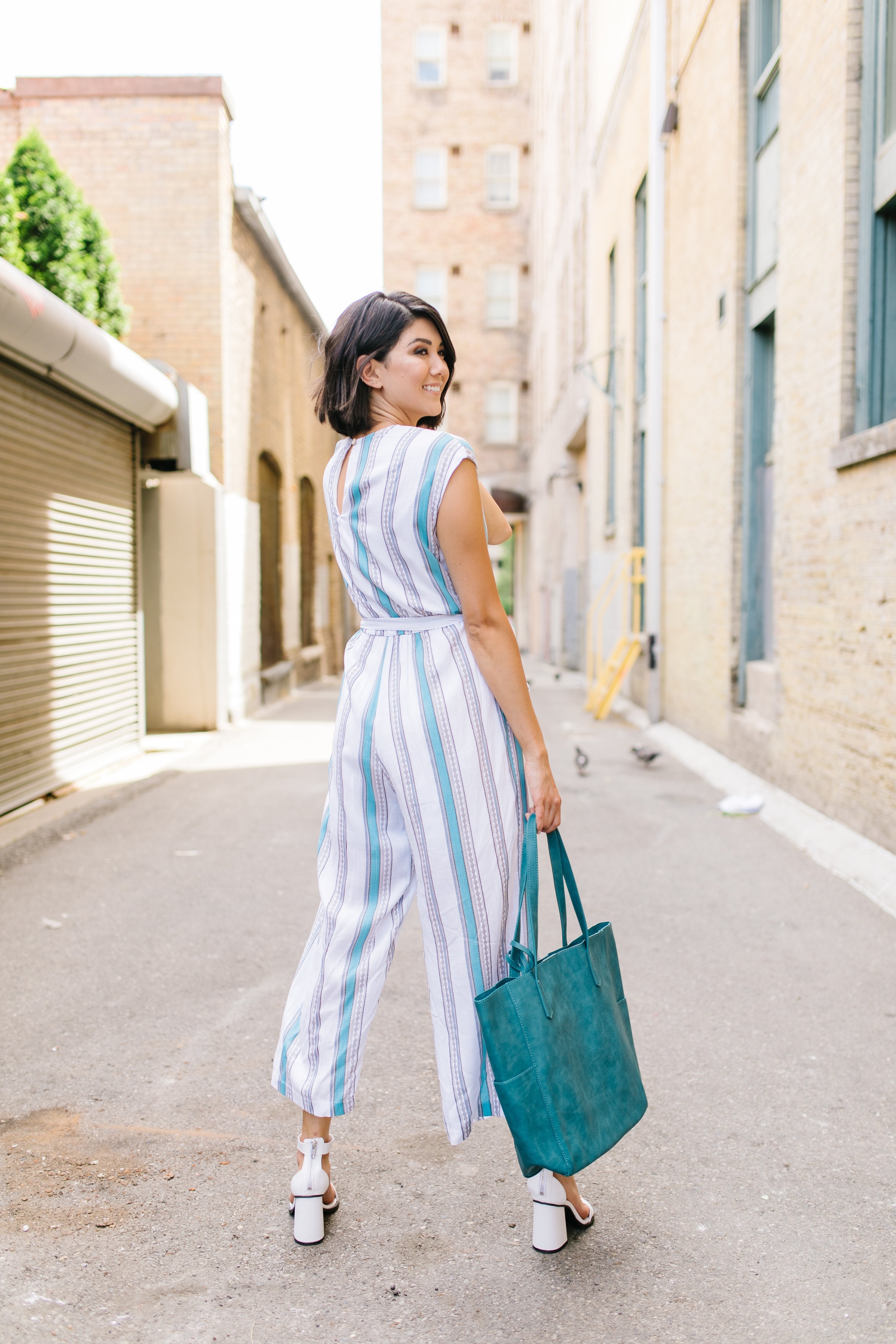 Pretty Woman Striped Jumpsuit