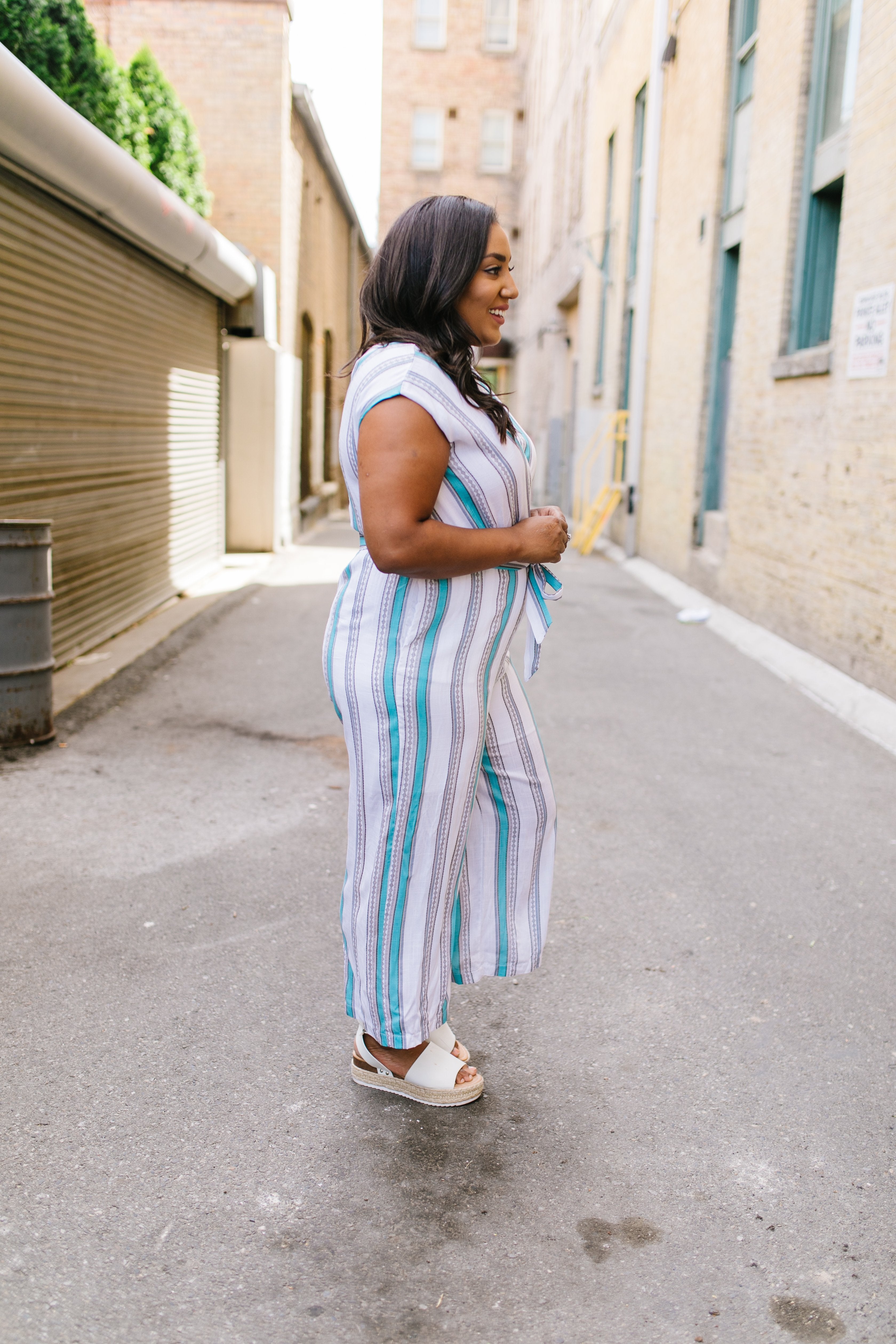 Pretty Woman Striped Jumpsuit