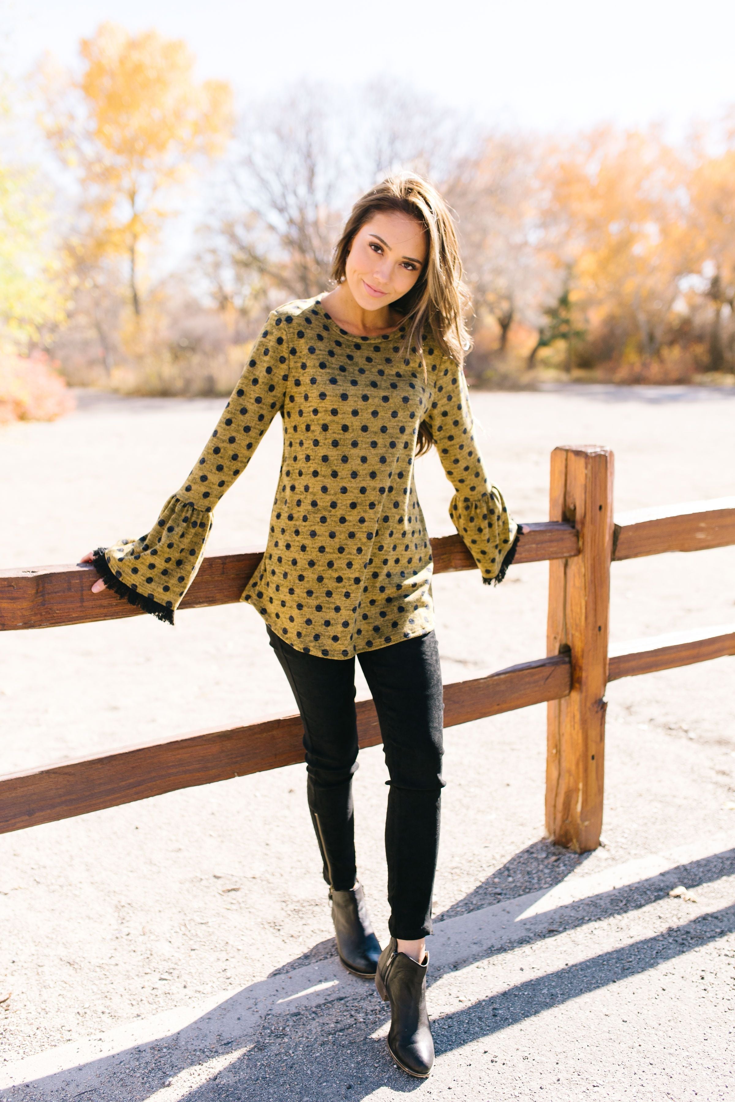 Prim And Proper Polka Dot Blouse - ALL SALES FINAL