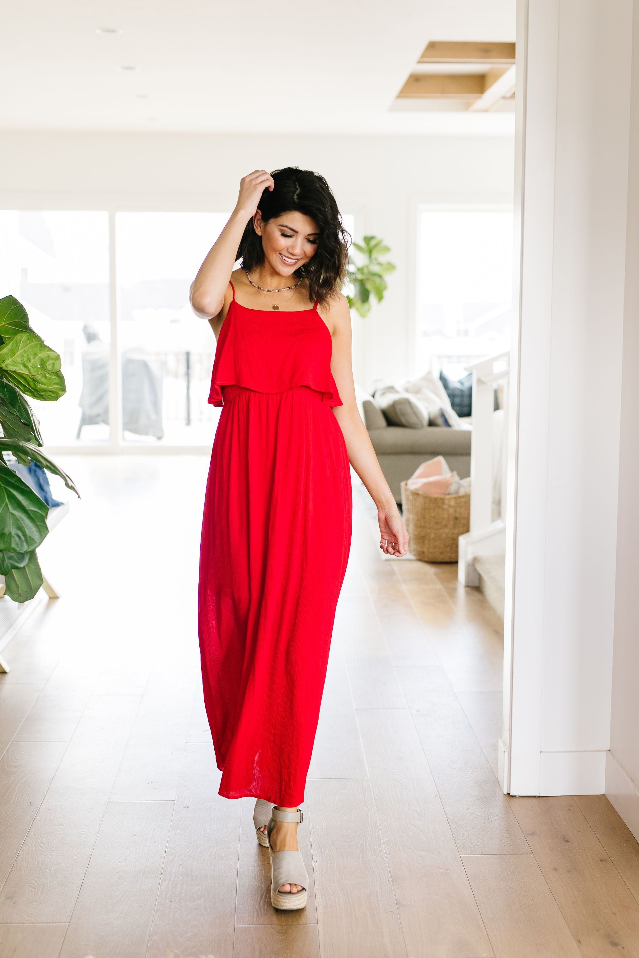 Red Hot Maxi Dress