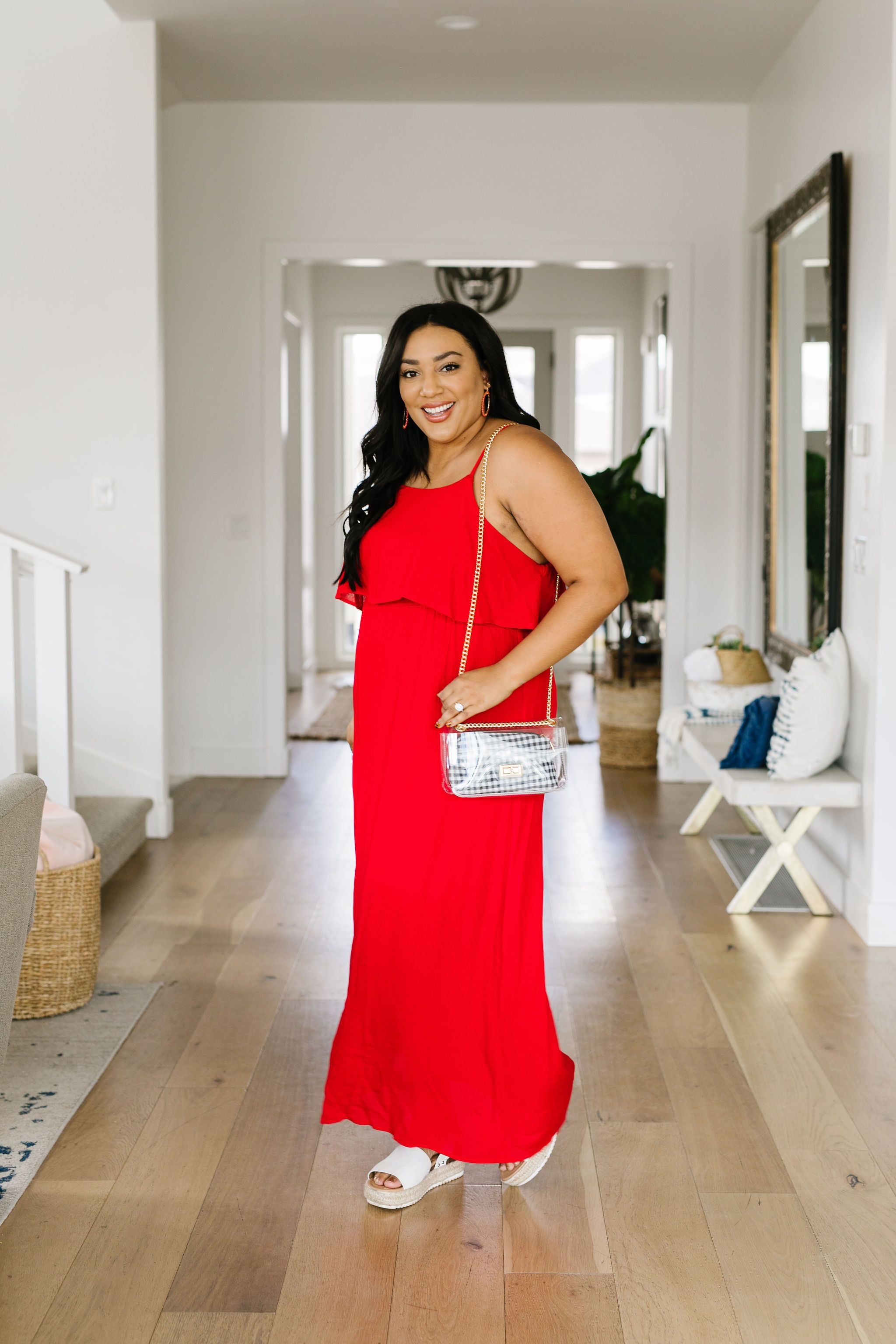 Red Hot Maxi Dress