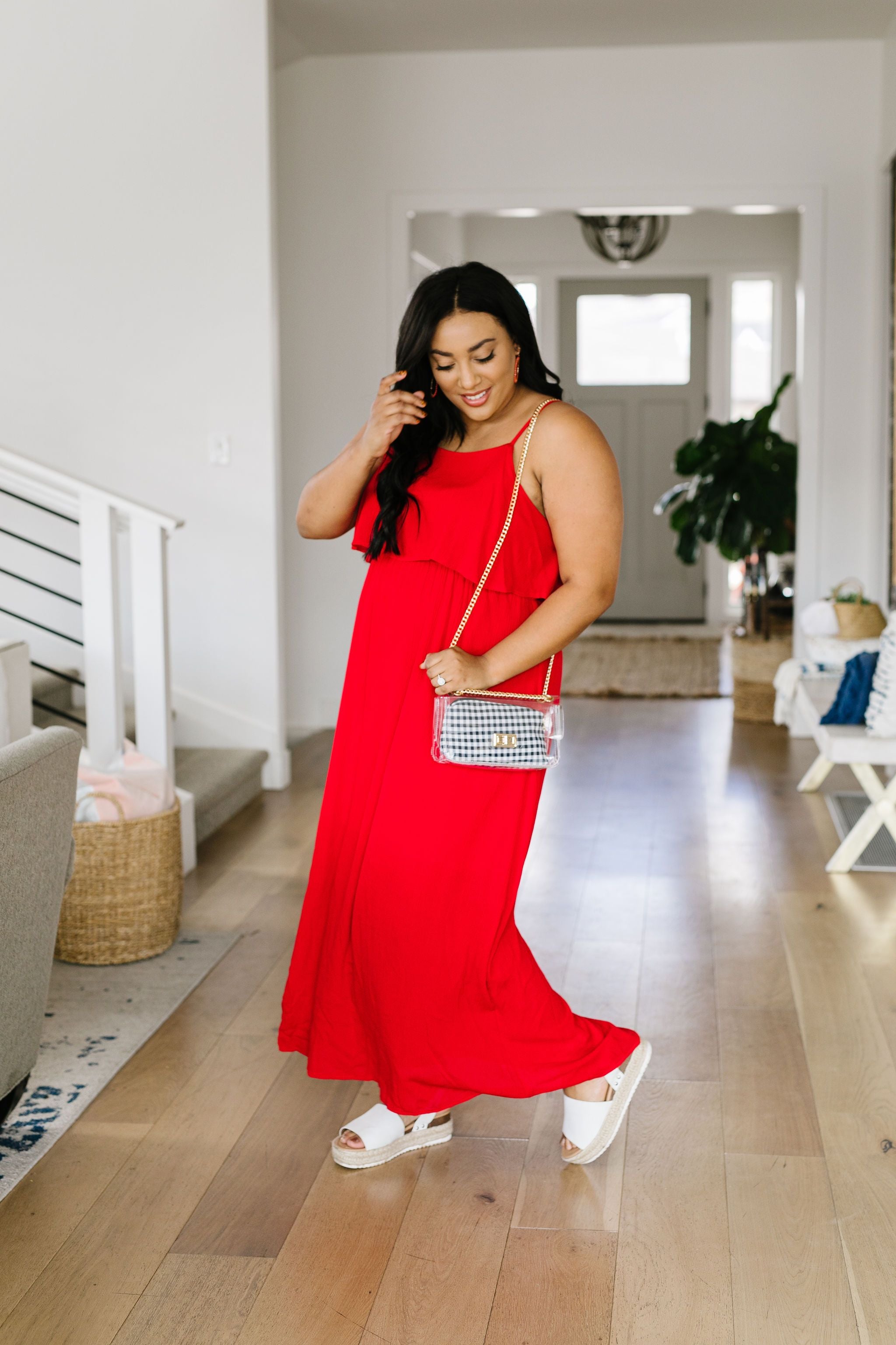 Red Hot Maxi Dress