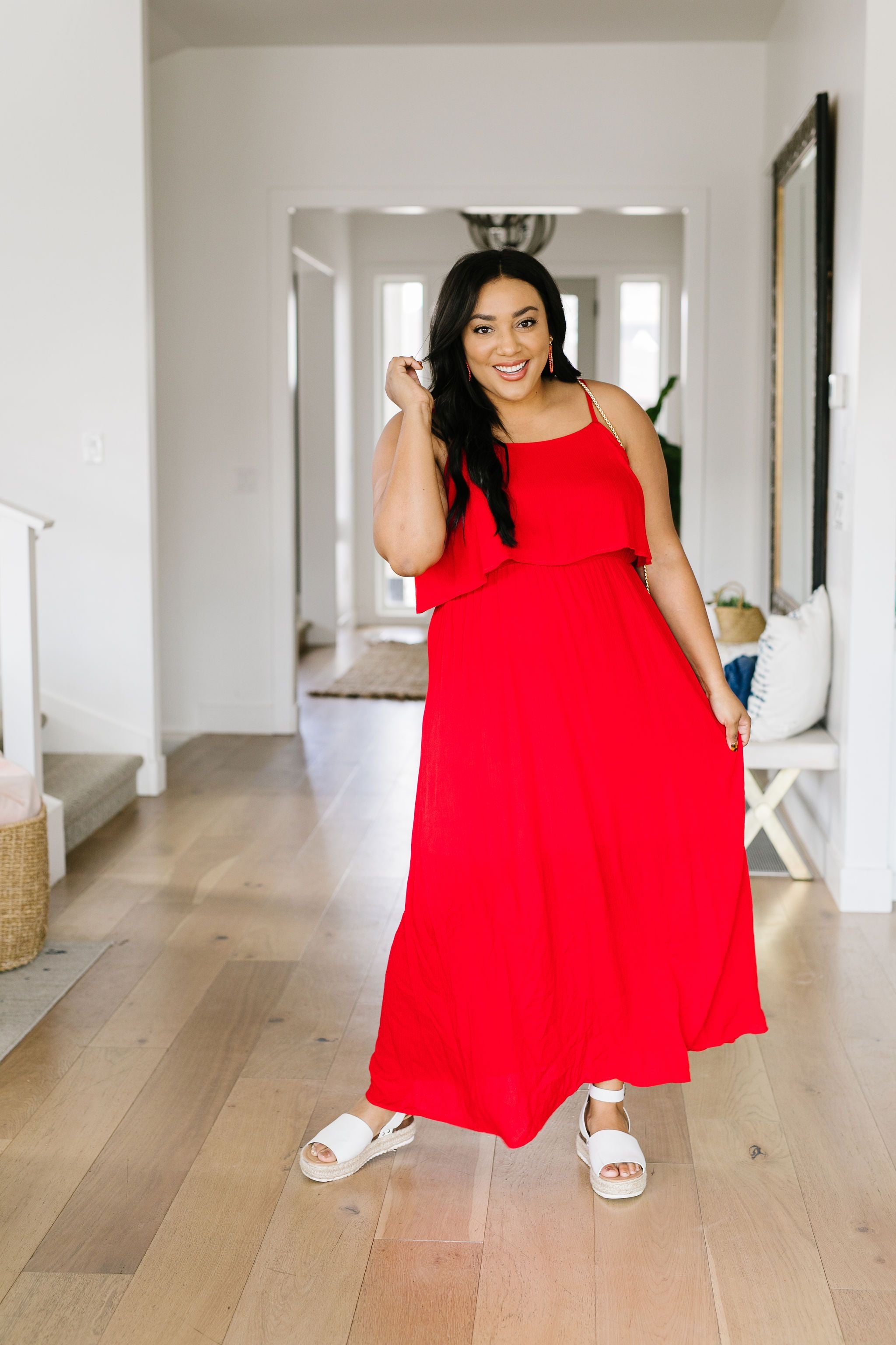 Red Hot Maxi Dress