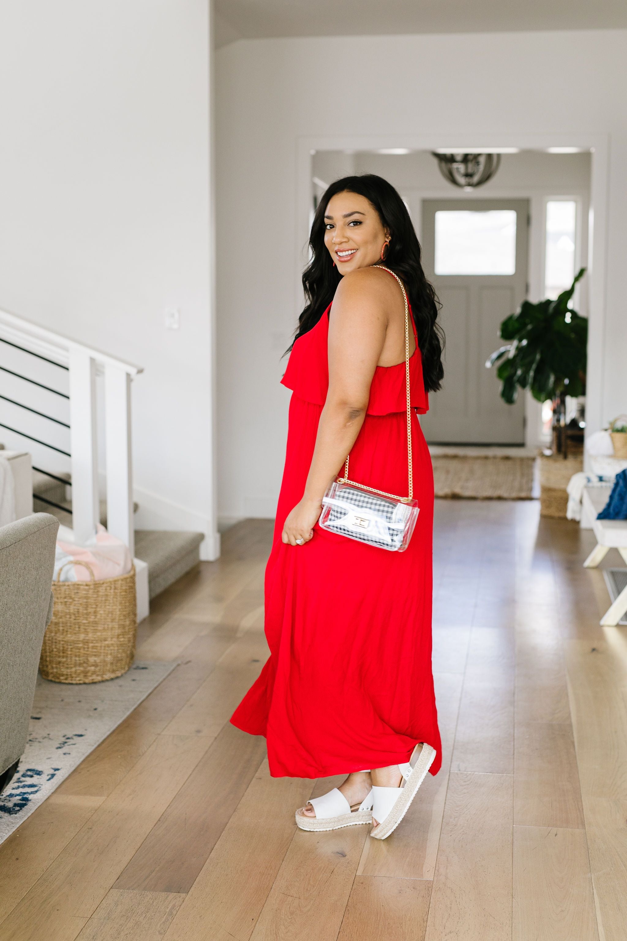 Red Hot Maxi Dress