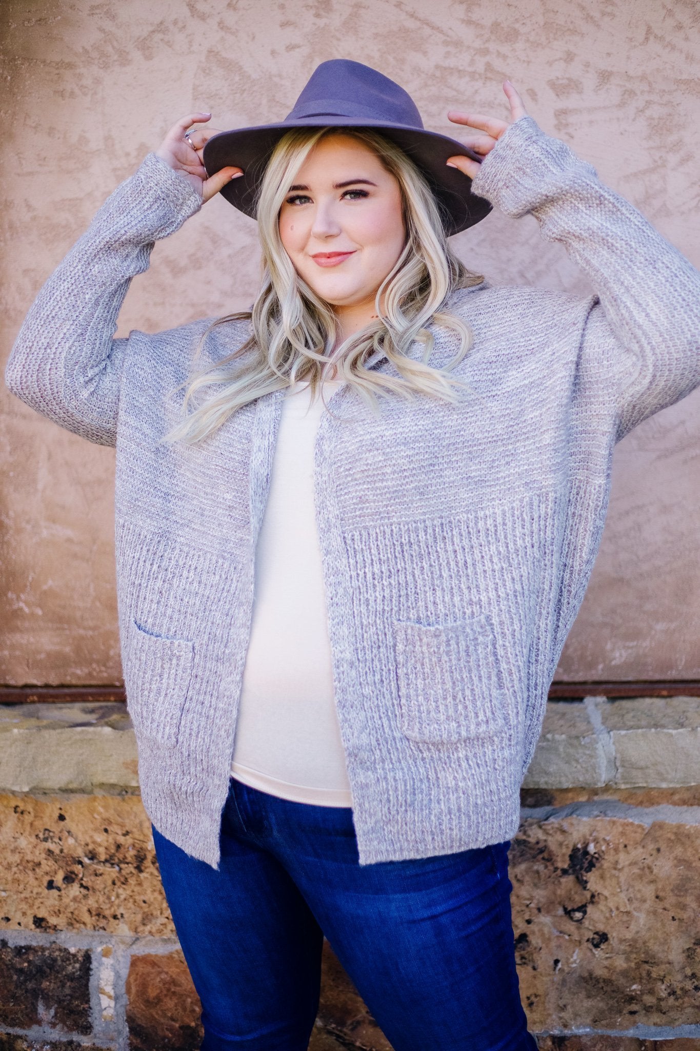 Right Start Oatmeal Hooded Cardigan