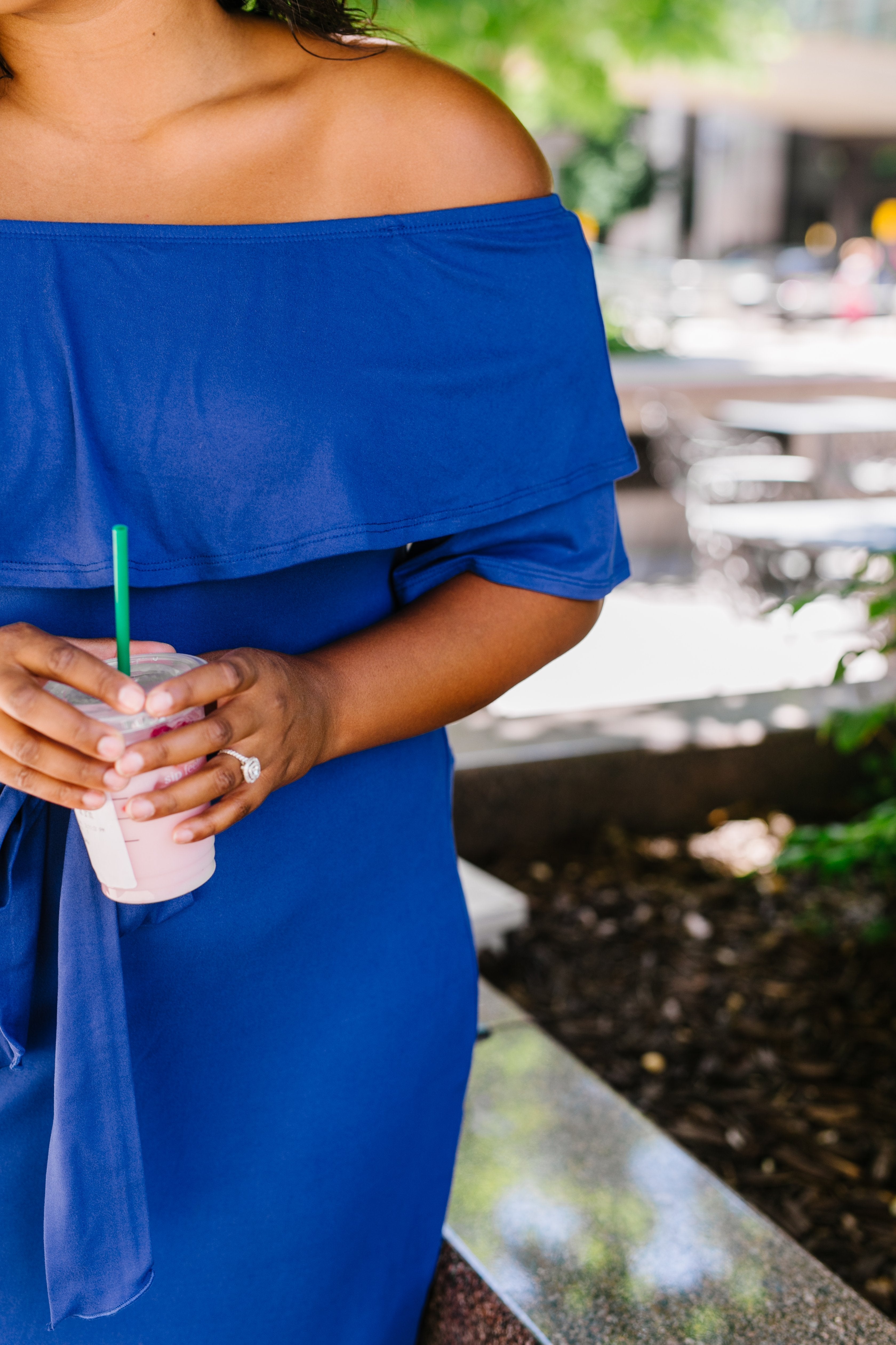 Romantic Ruffle Off Shoulder Dress