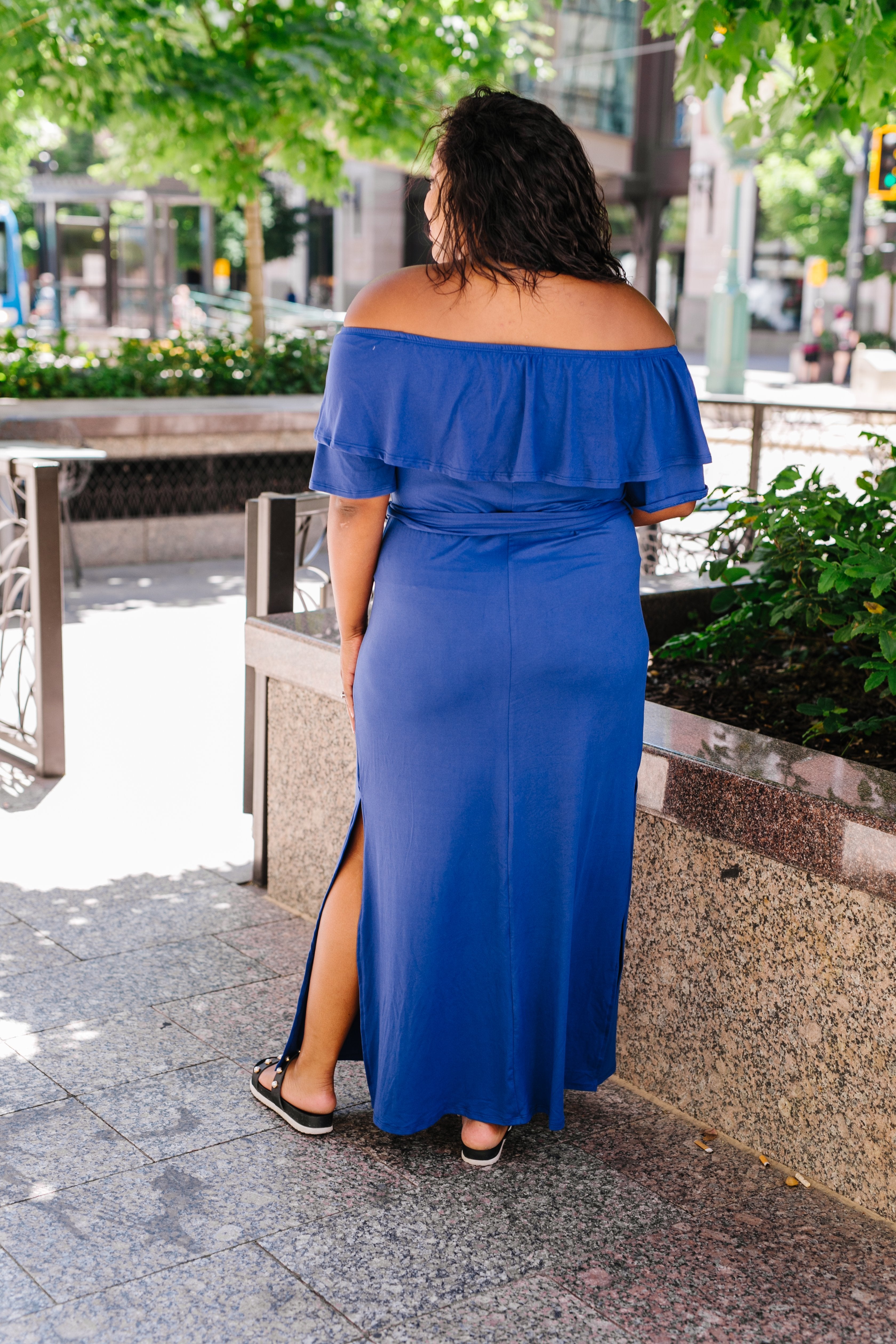 Romantic Ruffle Off Shoulder Dress