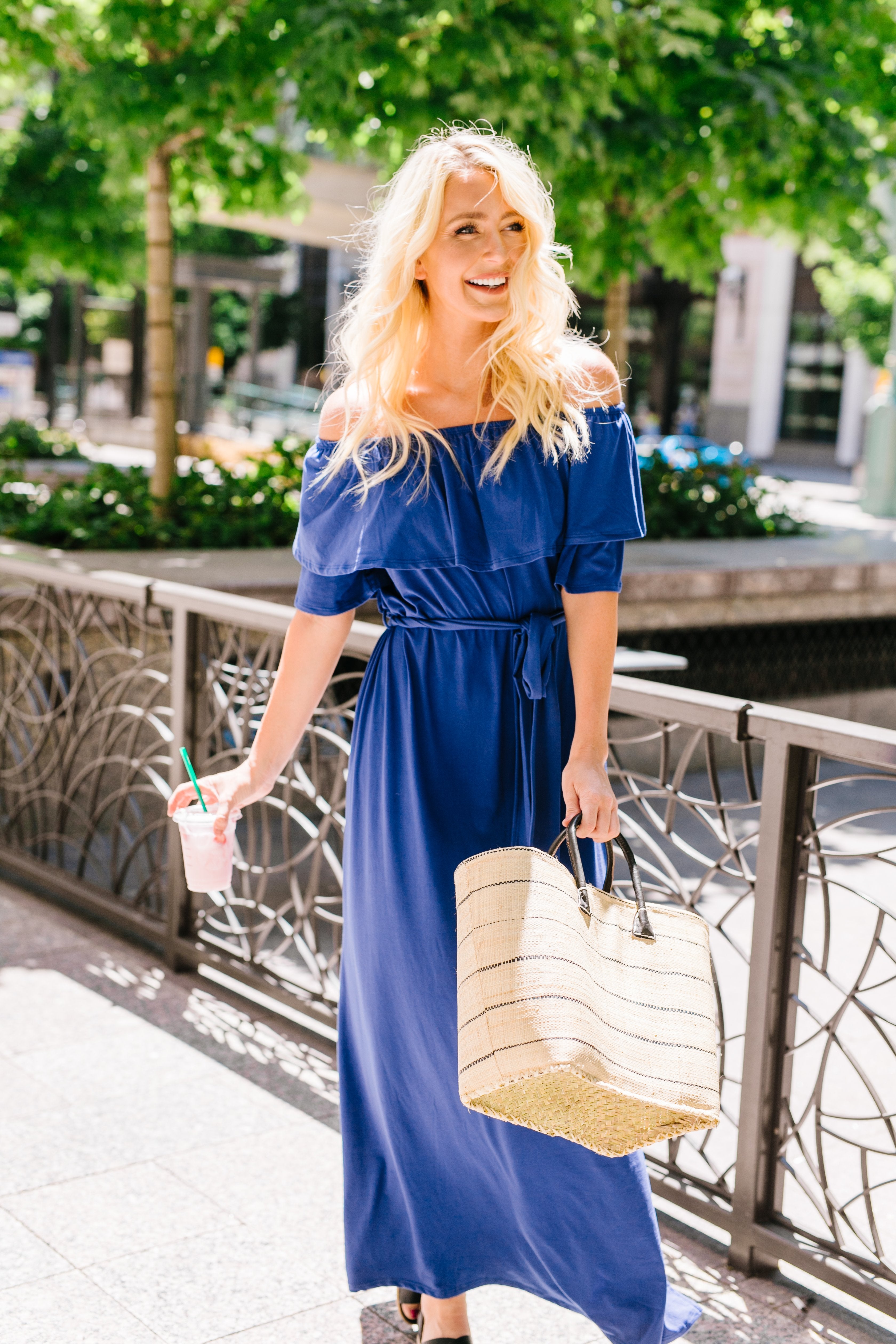 Romantic Ruffle Off Shoulder Dress