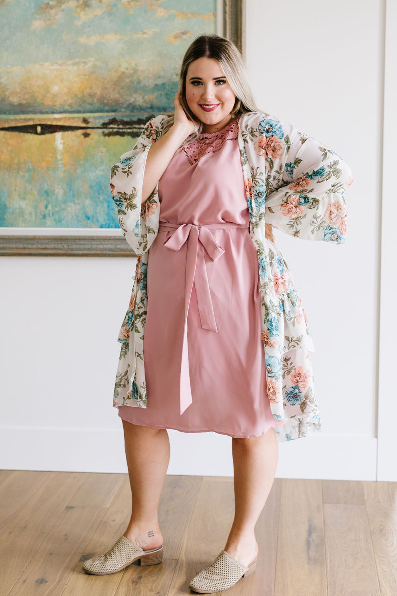 Roxy Kimono In Ivory