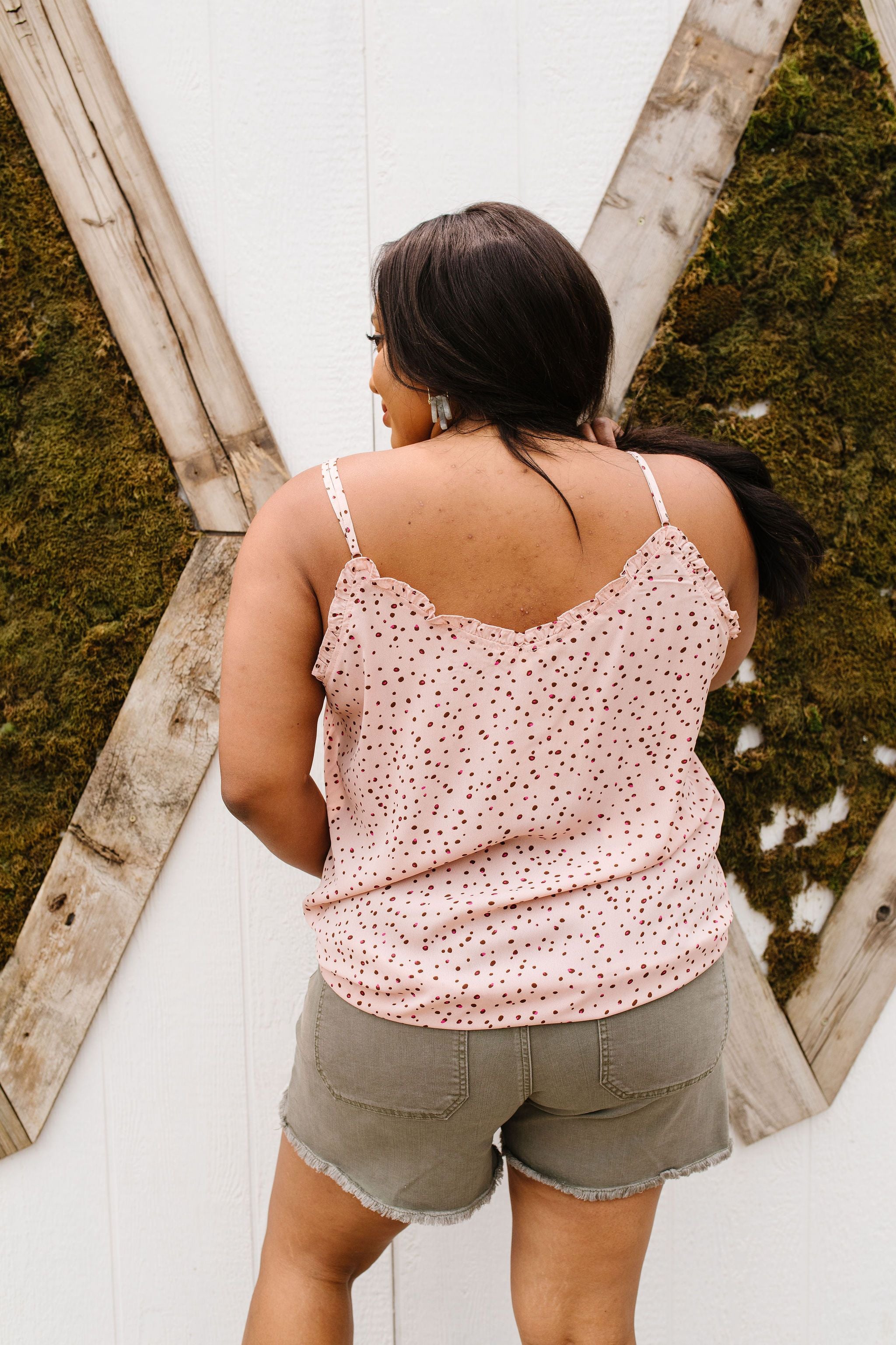 Ruffles & Dots Camisole In Pink