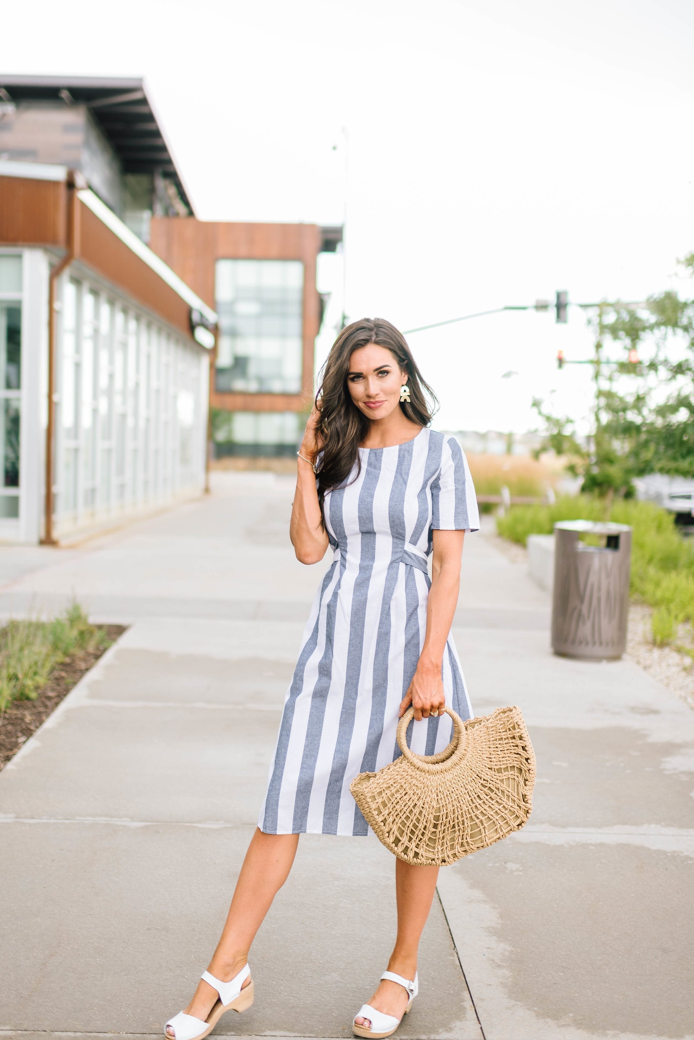 Sailing Away Striped Dress