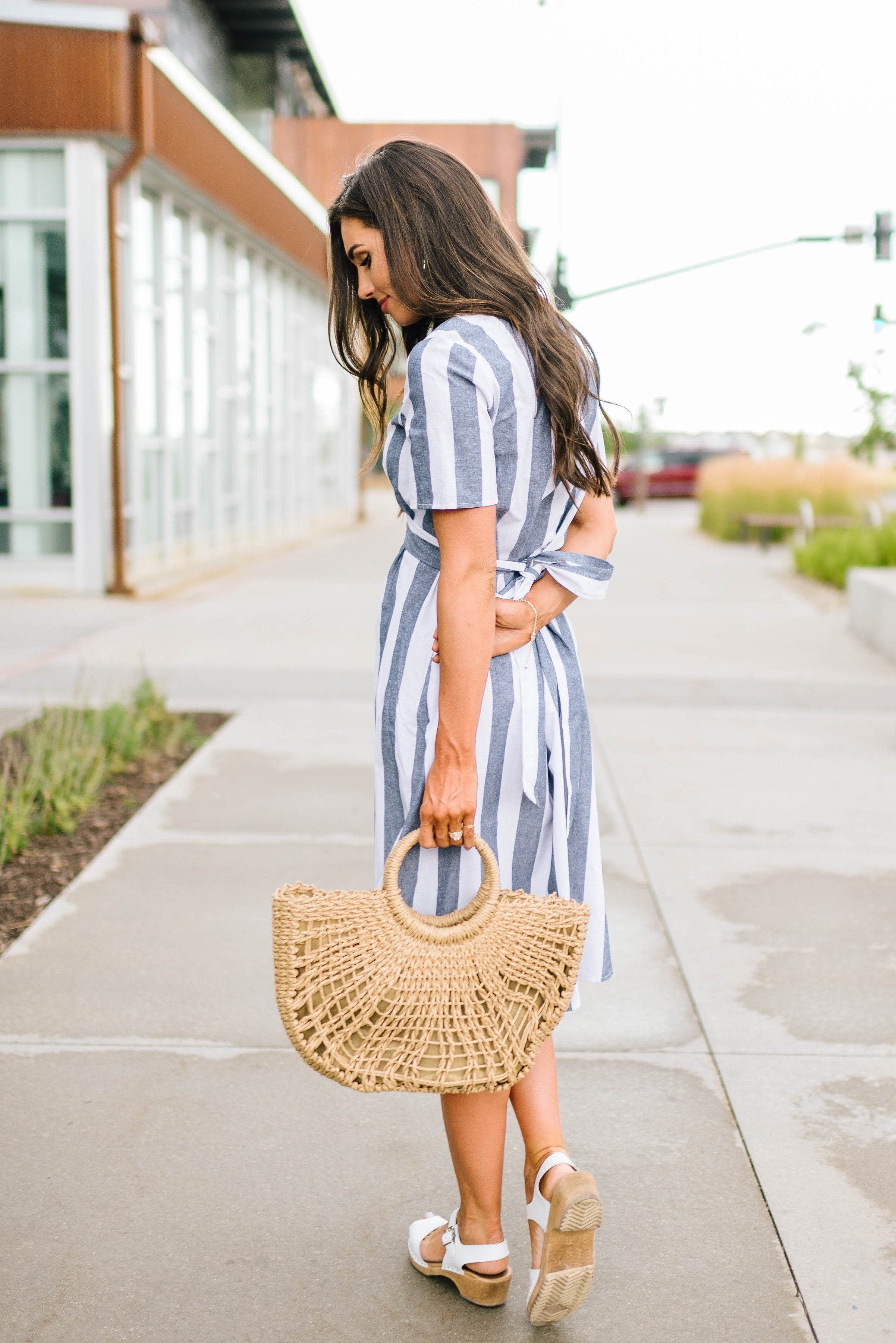 Sailing Away Striped Dress