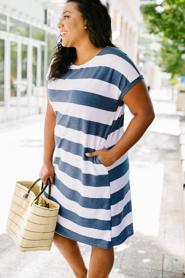 Sailing Through Summer Striped Dress