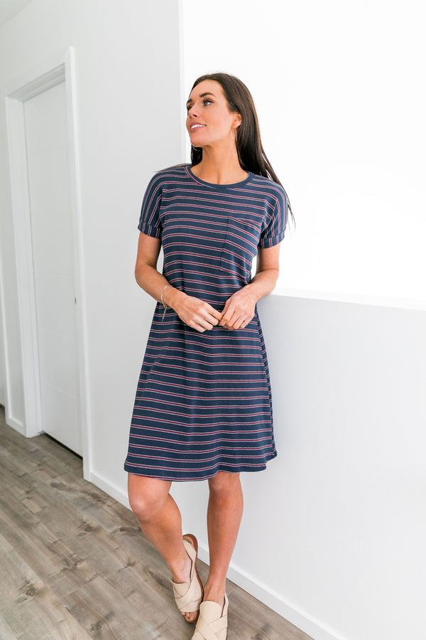 Santa Clara Striped T-Shirt Dress