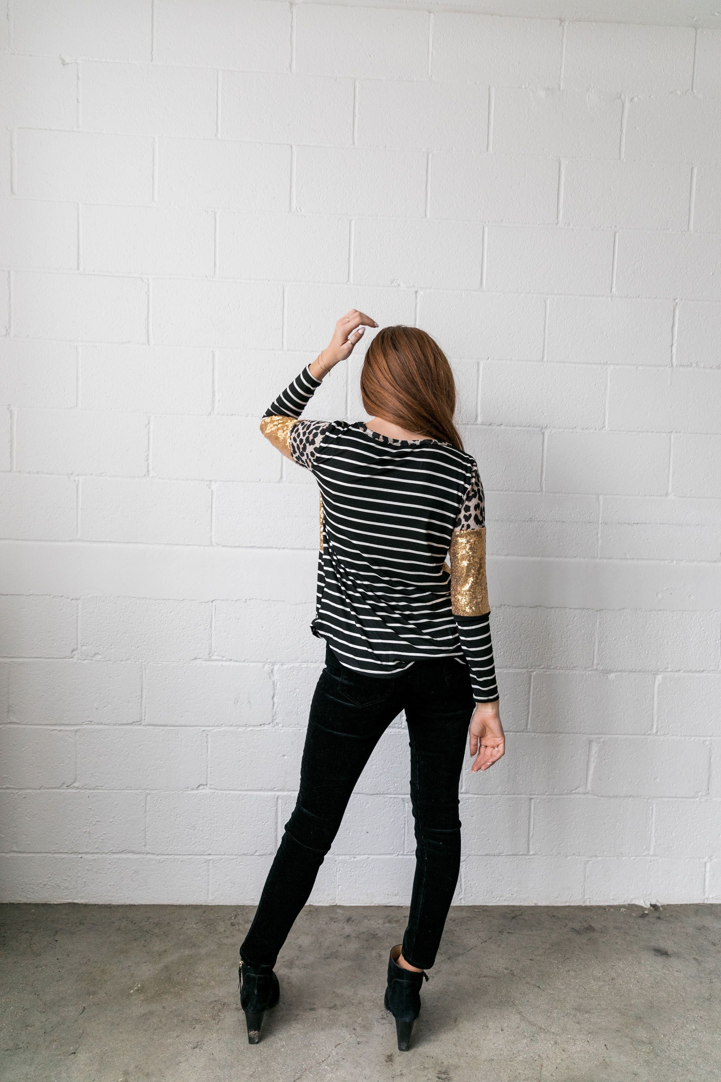 Sequins Spots + Stripes Top