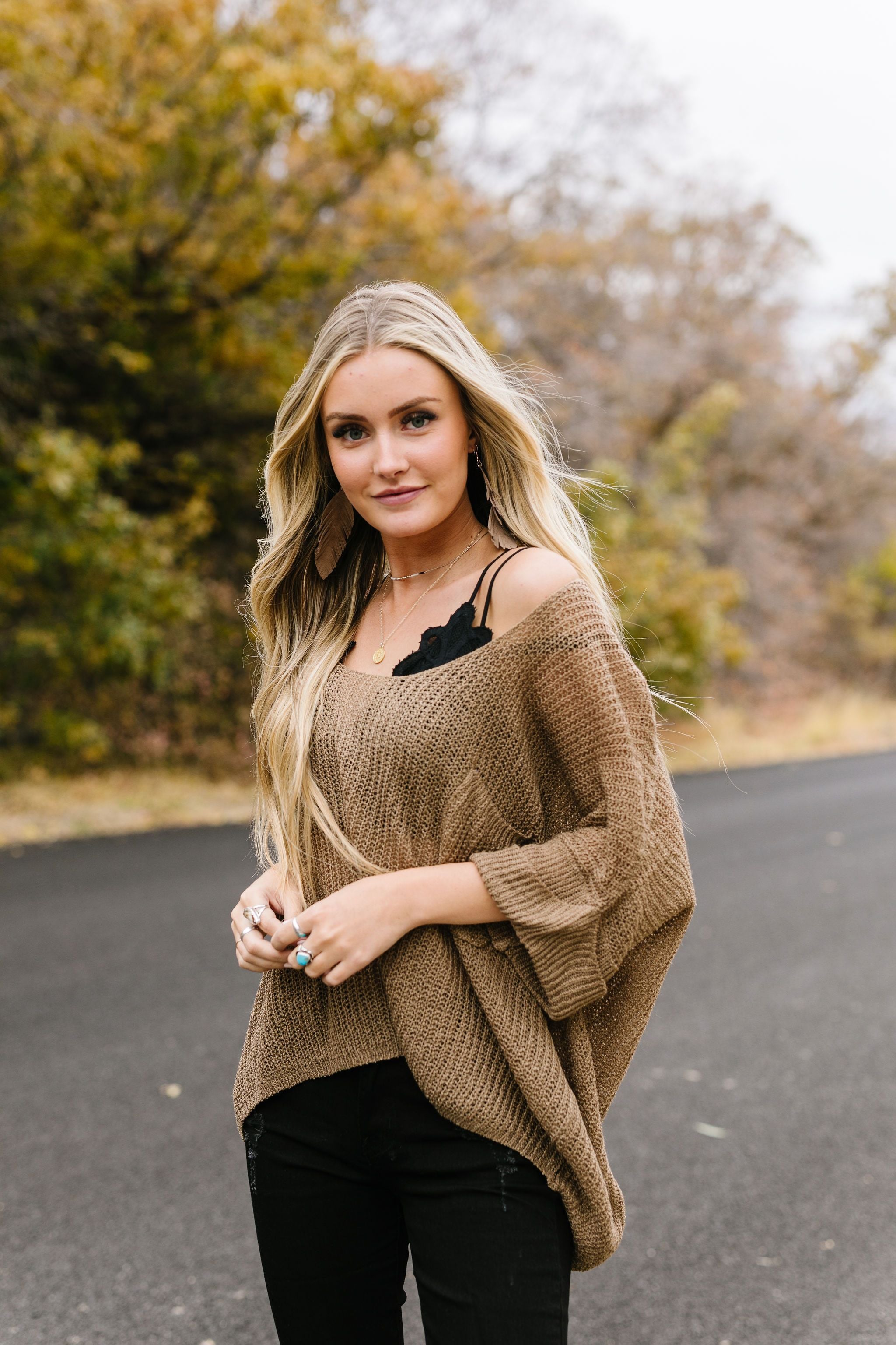 Sheer We Go Again Sweater In Mocha