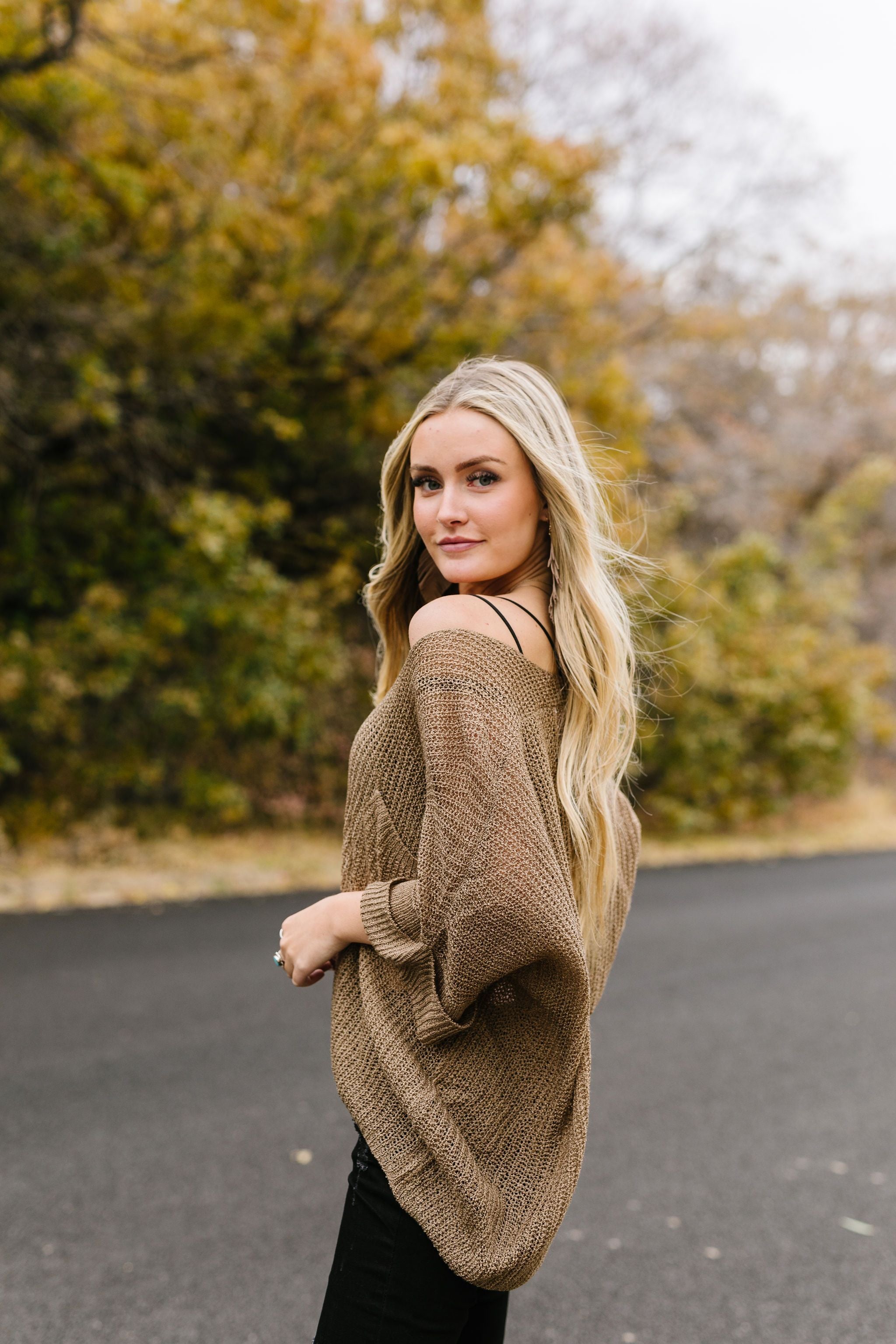 Sheer We Go Again Sweater In Mocha