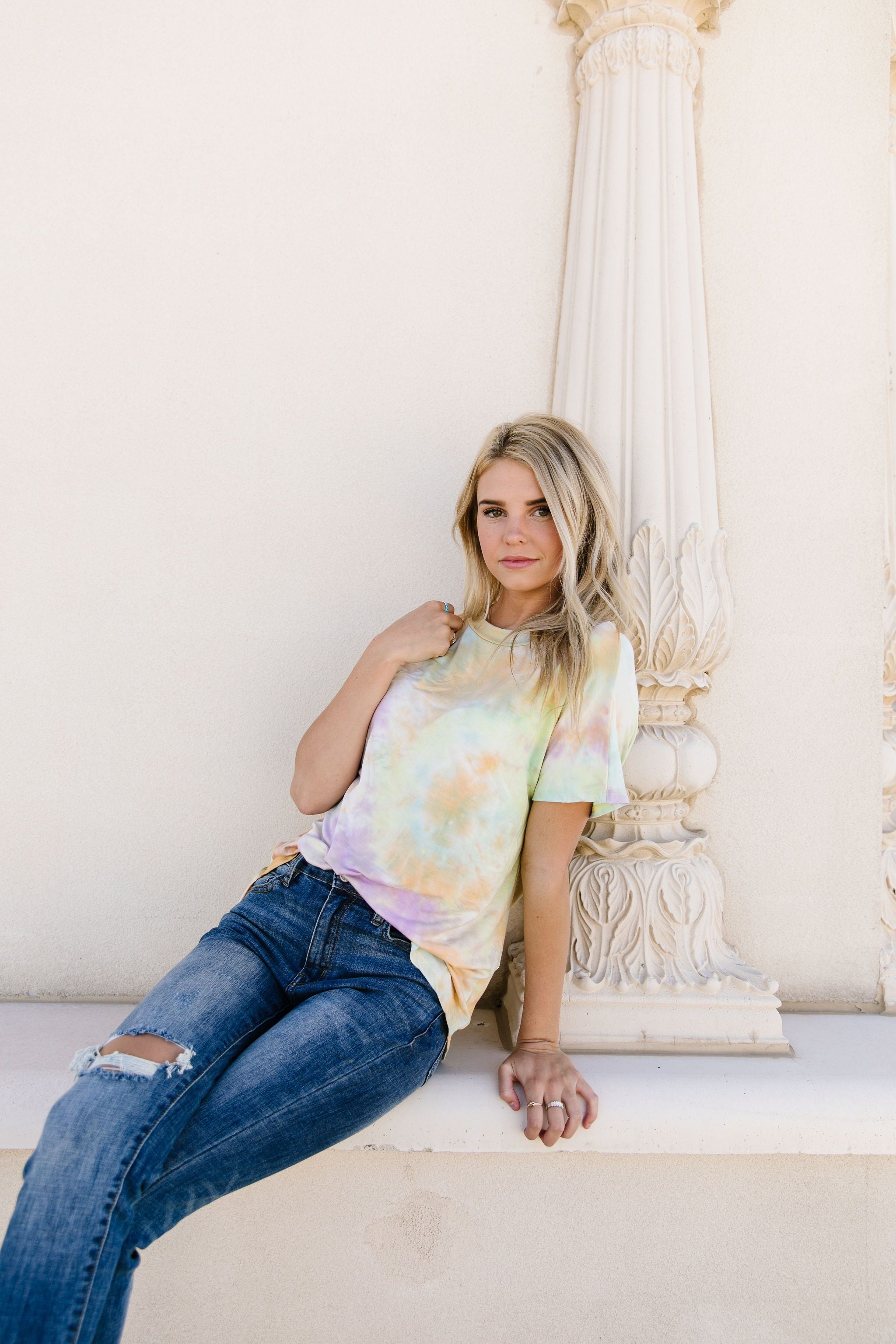 Sherbet Swirl Tie Dye Top