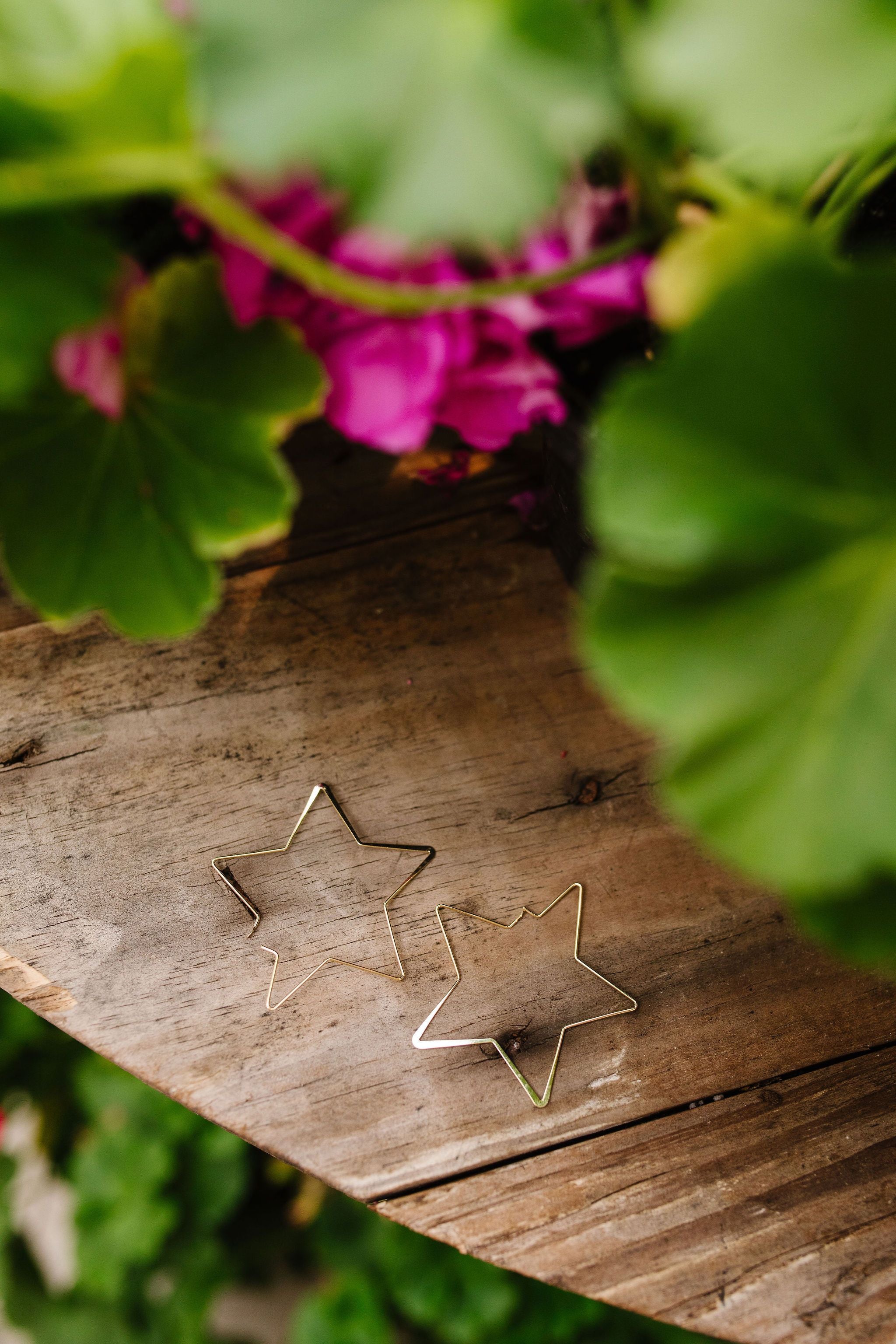 Shoot For The Stars Hoop Earrings