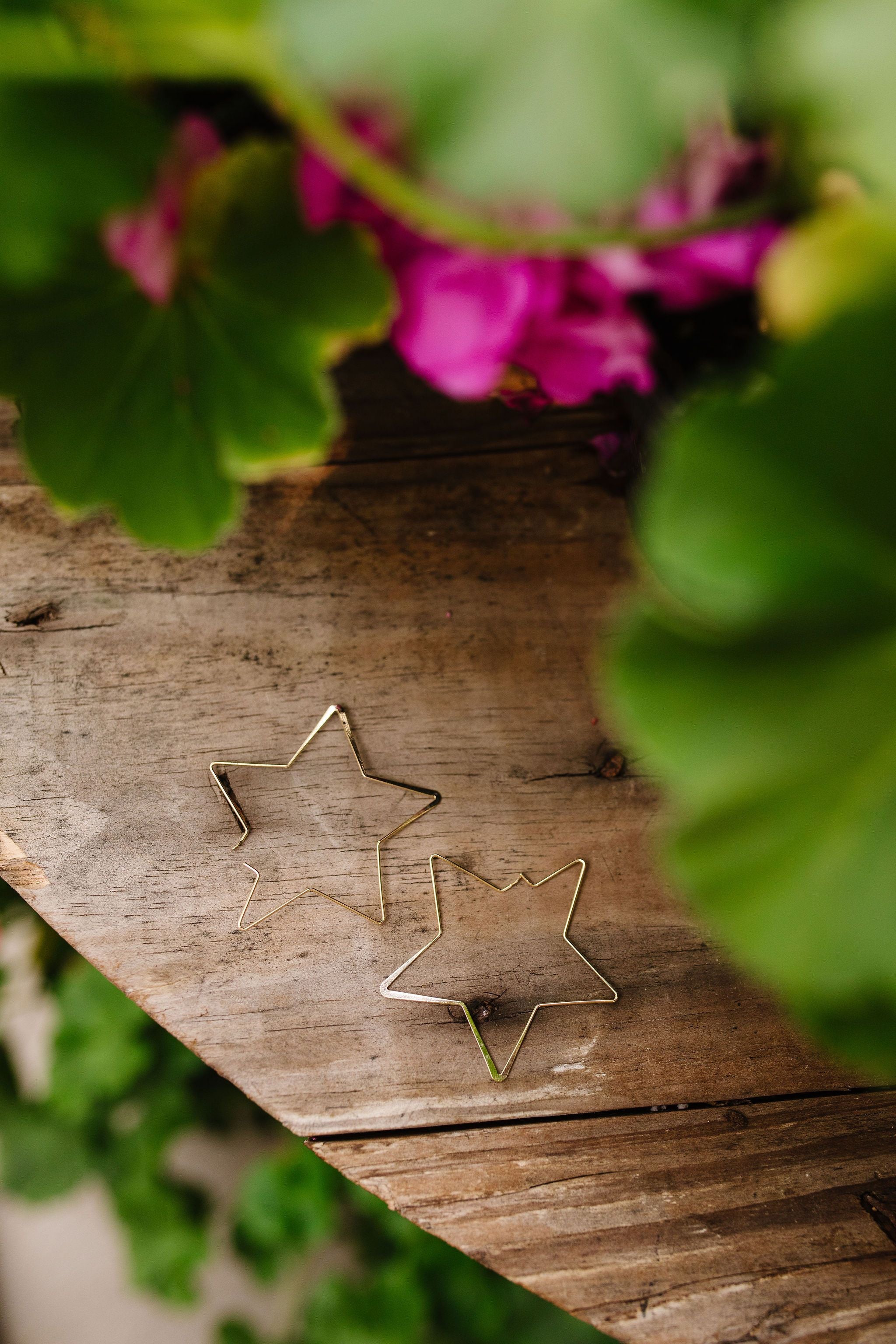 Shoot For The Stars Hoop Earrings