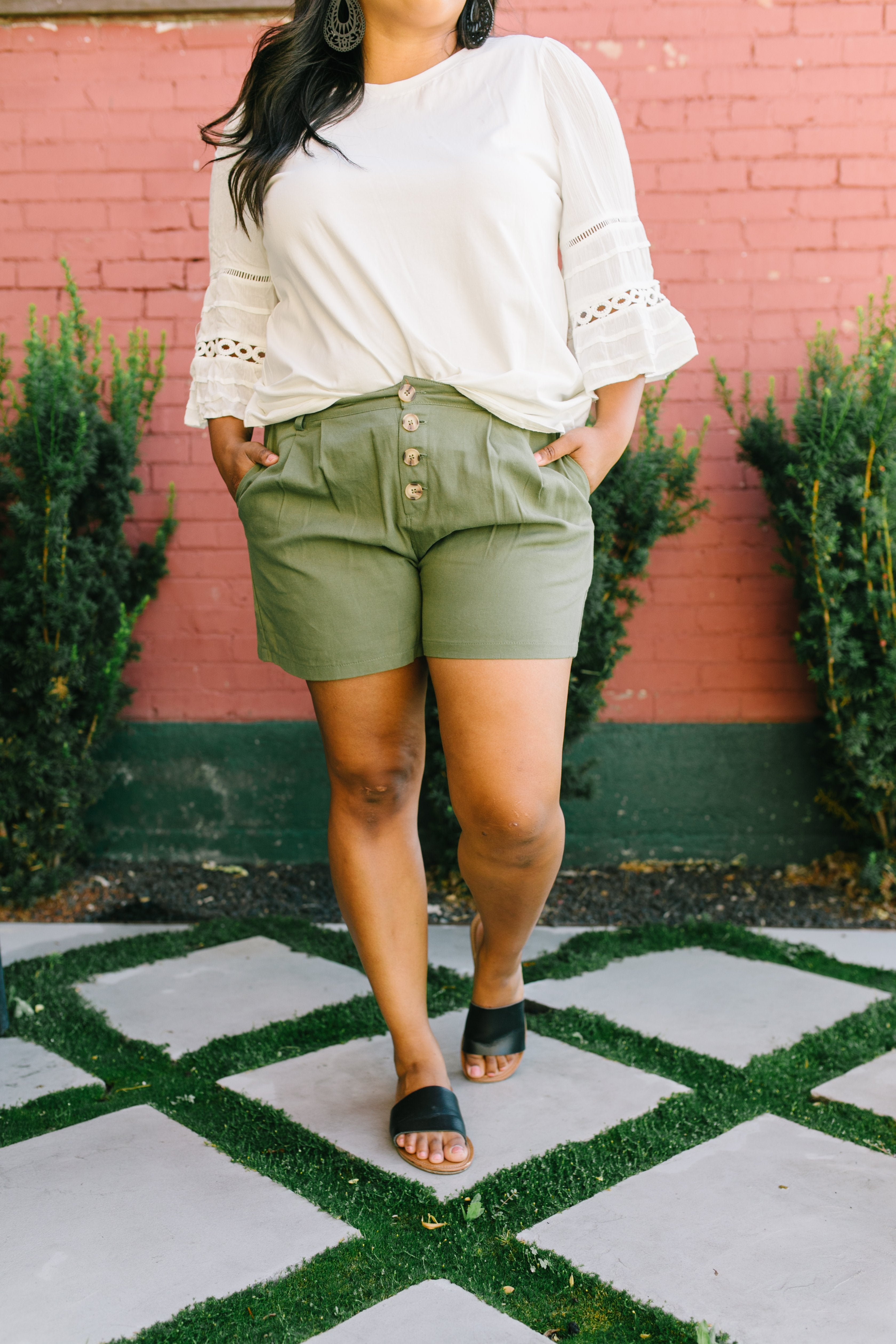 Shorts Sunny Side Up In Olive