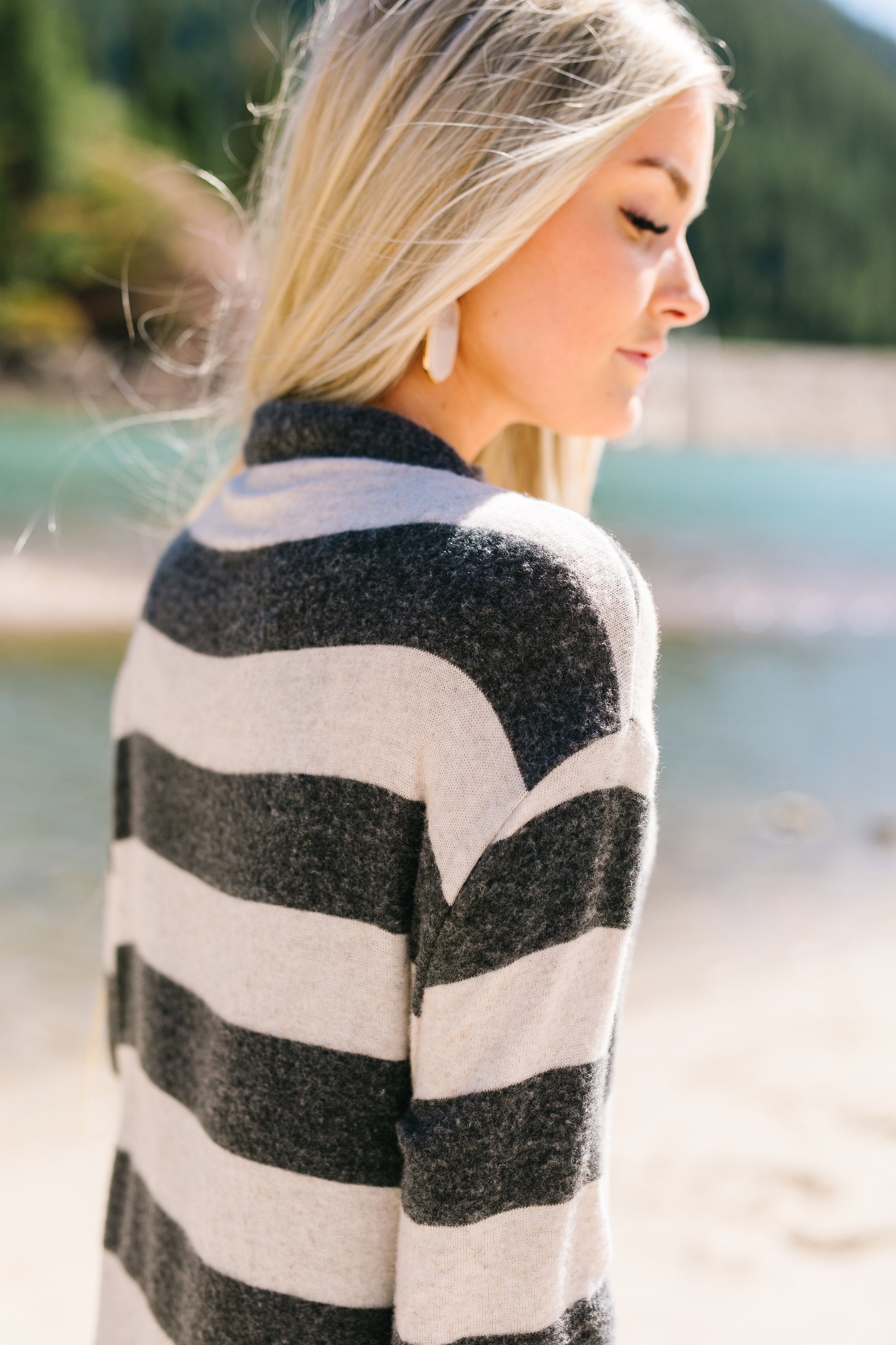 Silver Lining Striped Sweater Dress