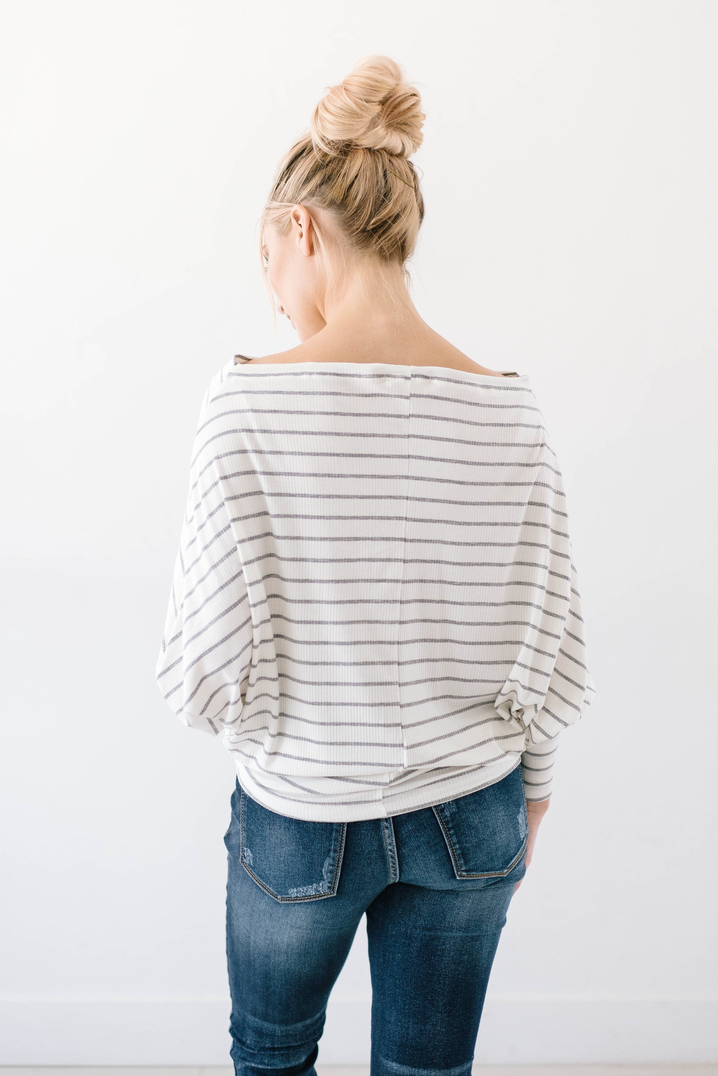 Soho White + Gray Stripes