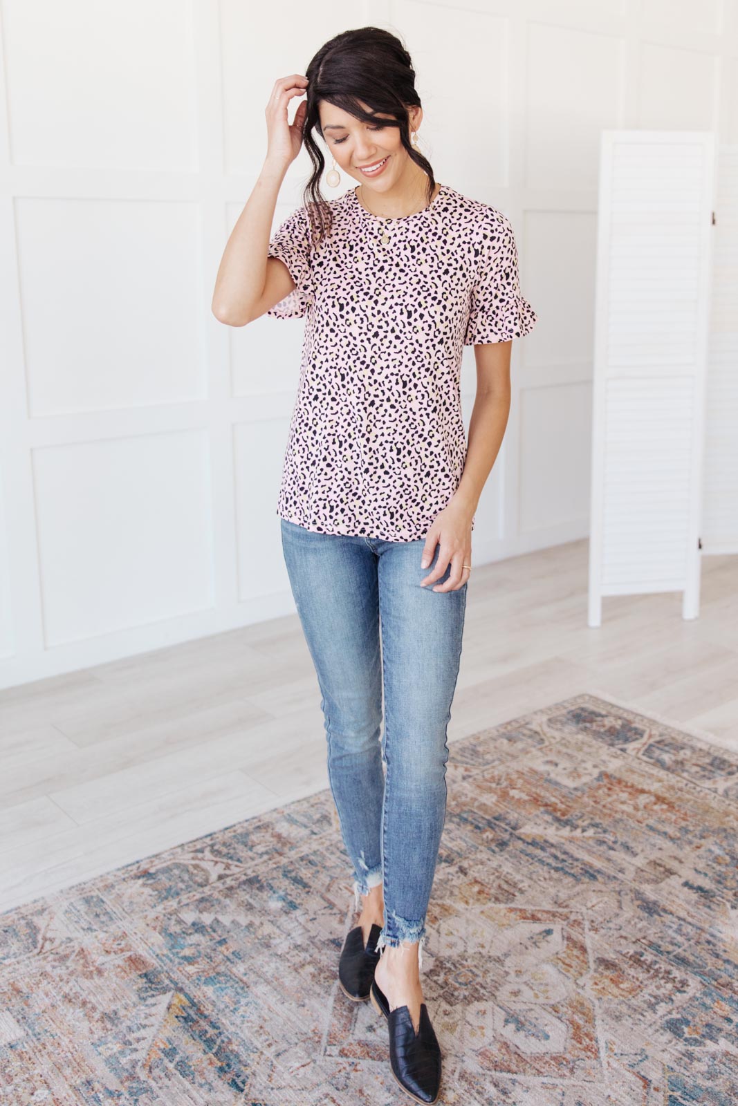 Spotted in Pink Animal Print Top