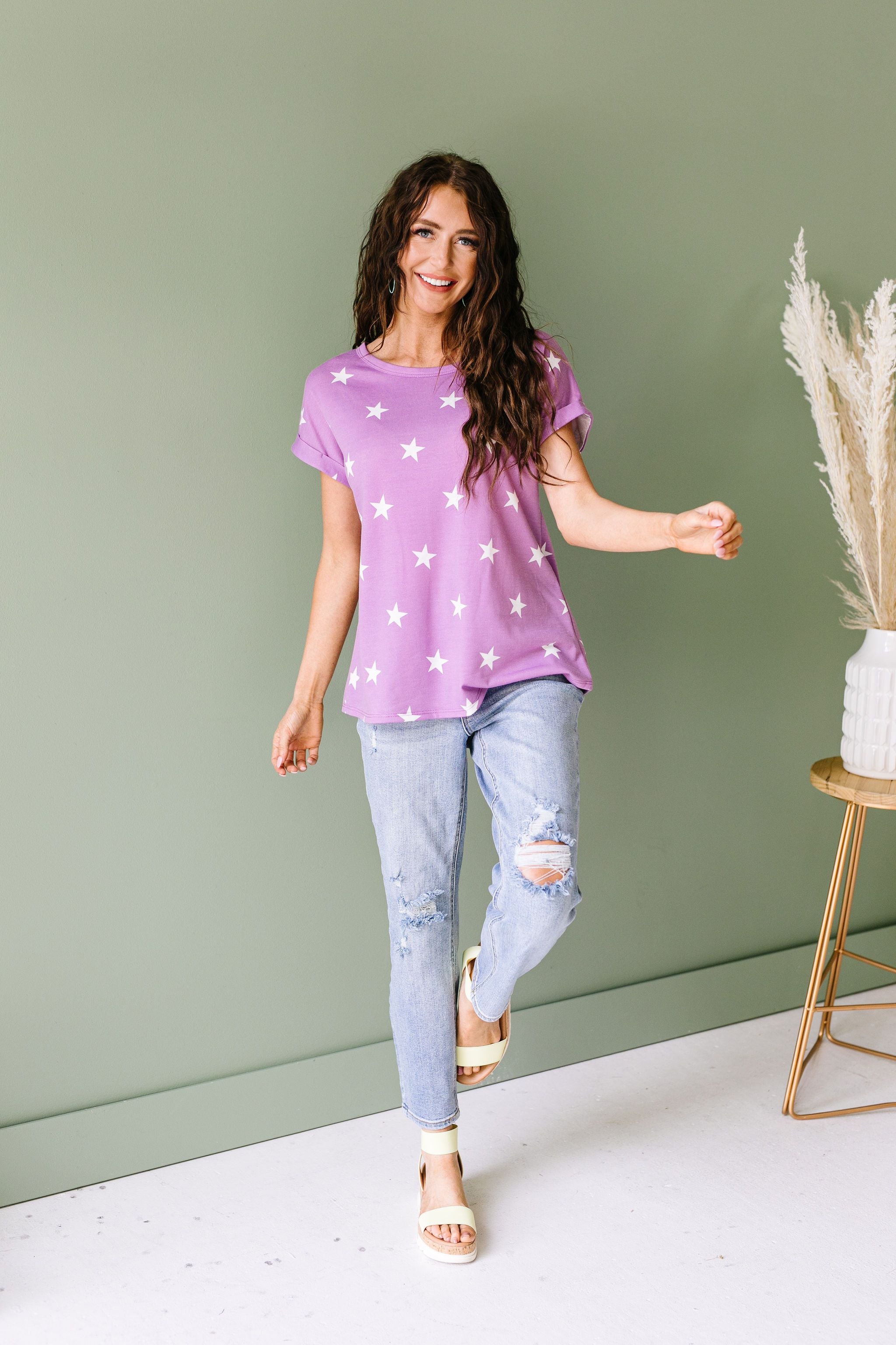 Star Of The Show Top In Lilac