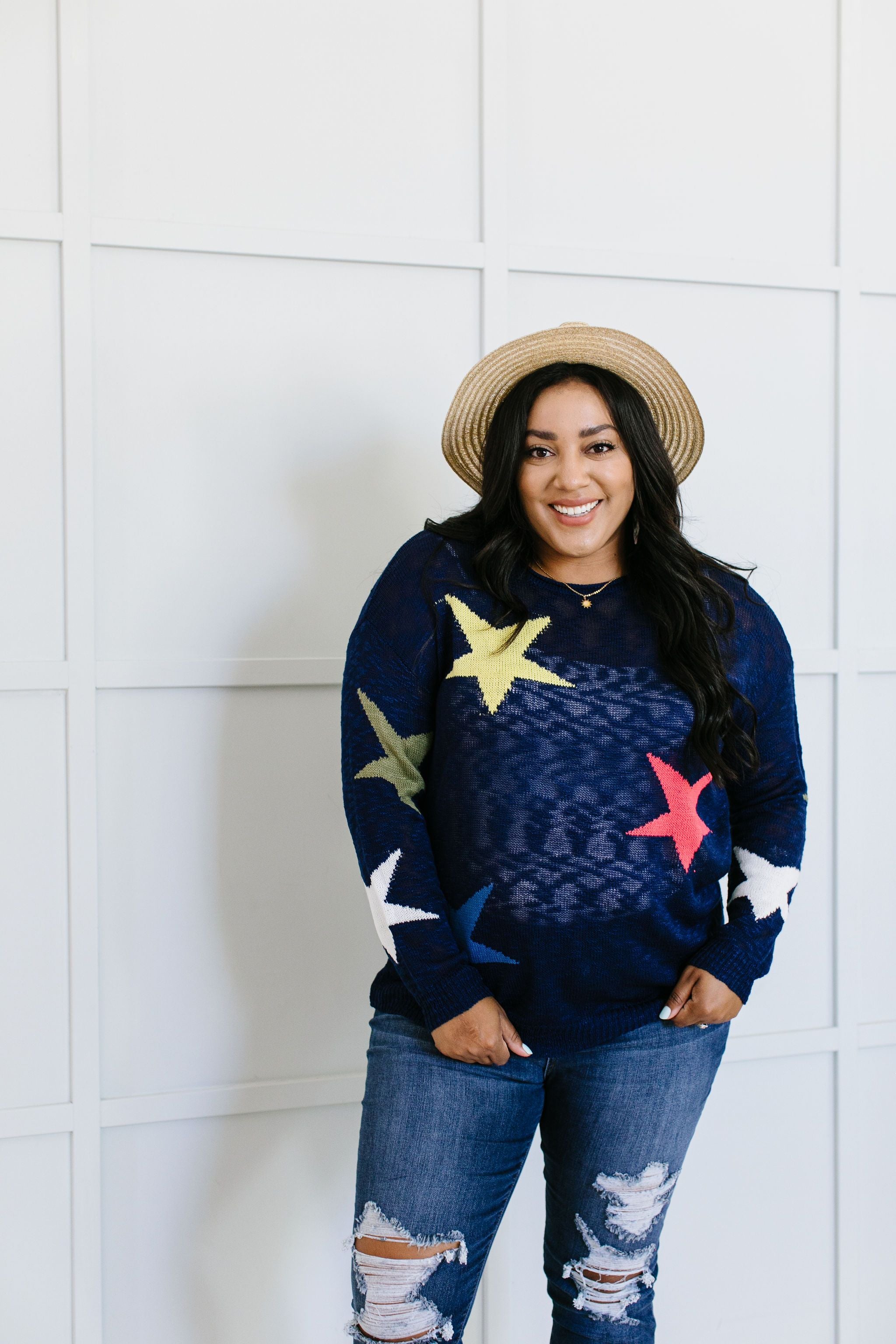 Starring You Sweater In Navy