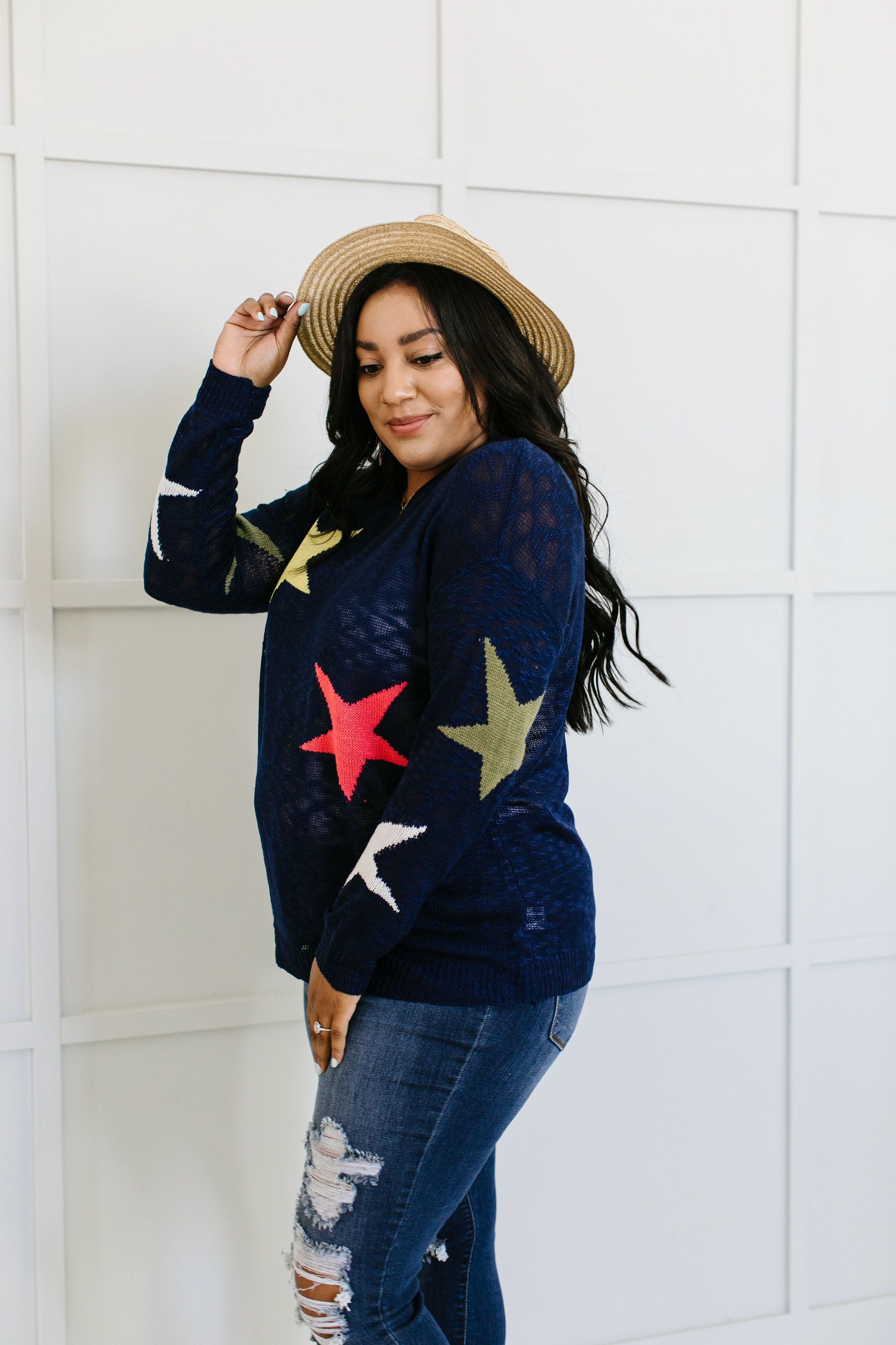 Starring You Sweater In Navy