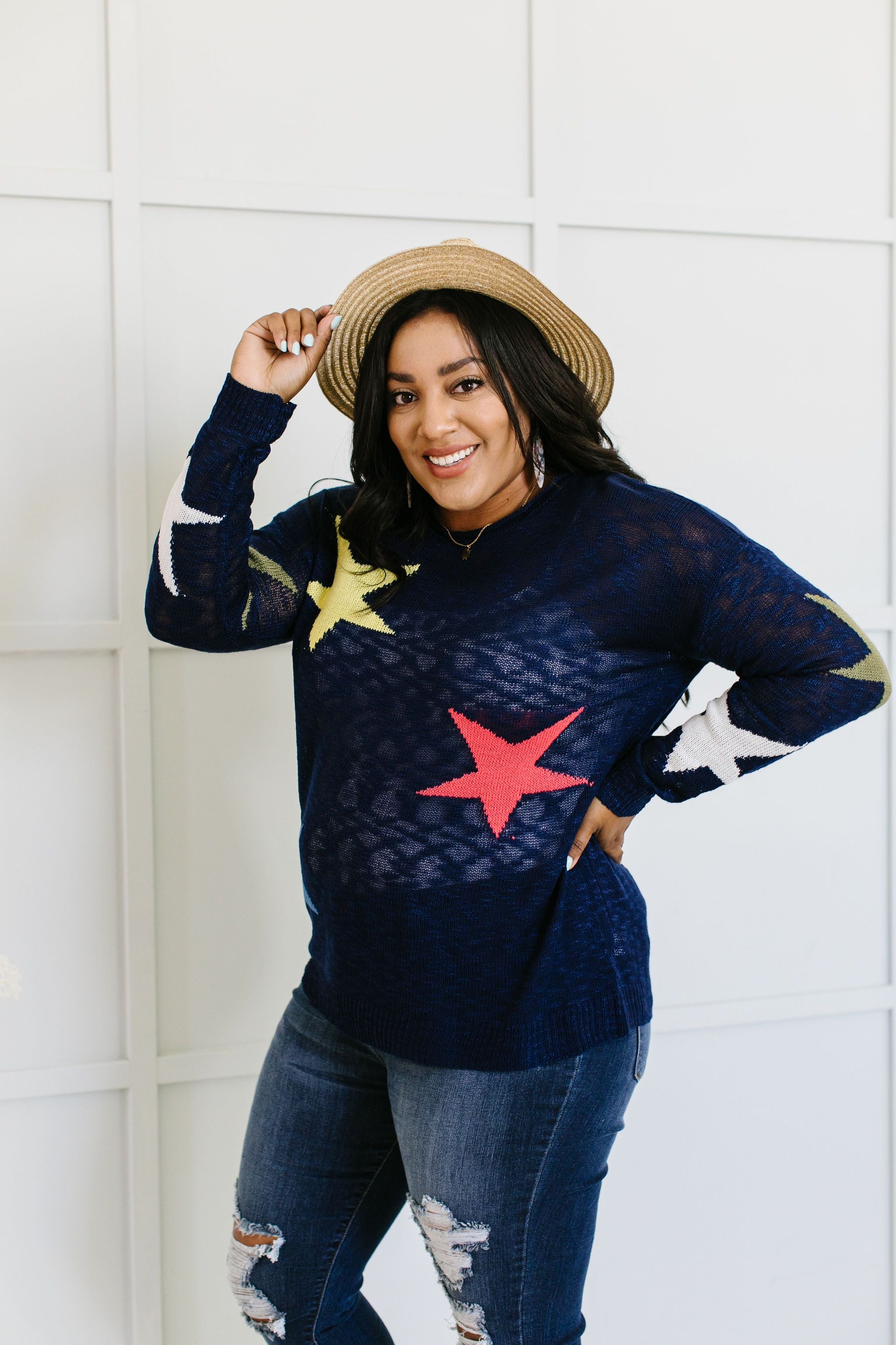 Starring You Sweater In Navy