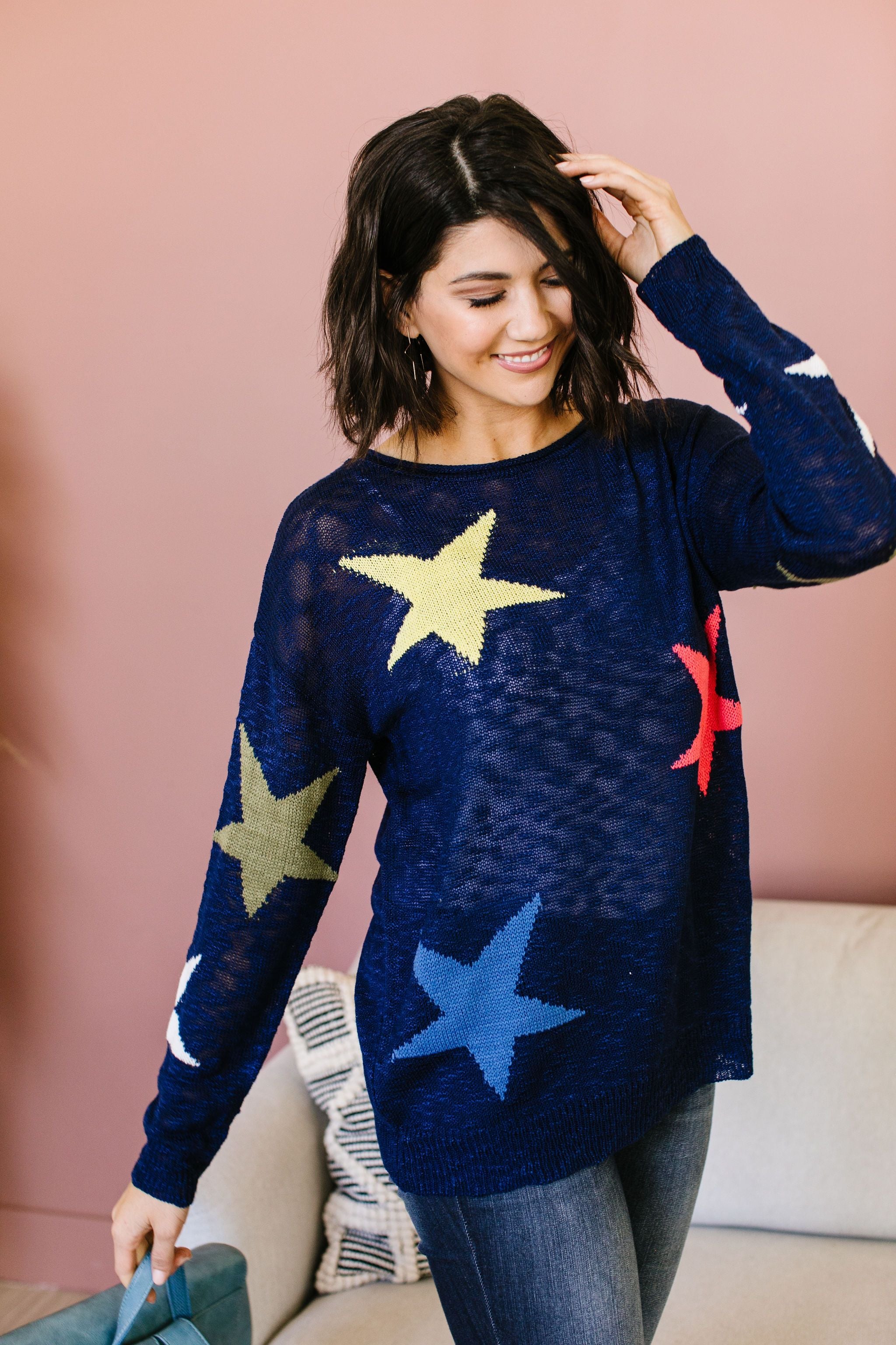 Starring You Sweater In Navy