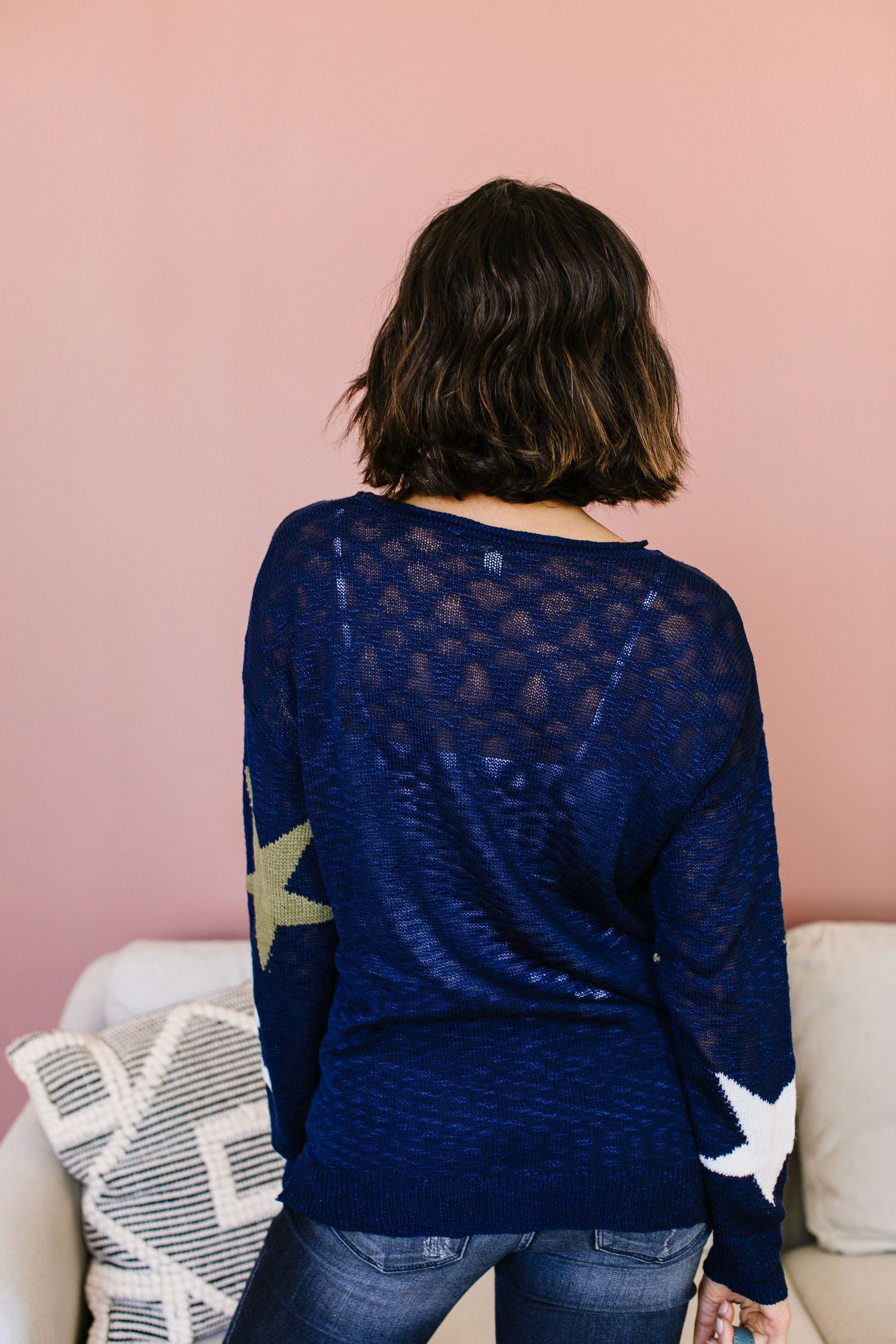 Starring You Sweater In Navy