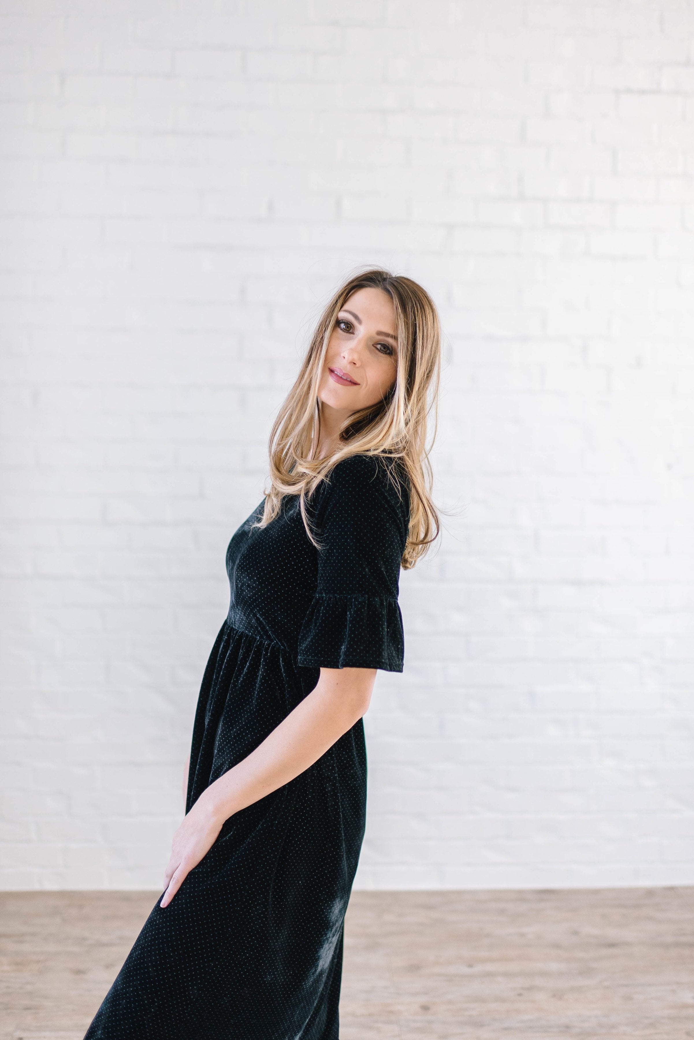 Starry Night Velvet Dress