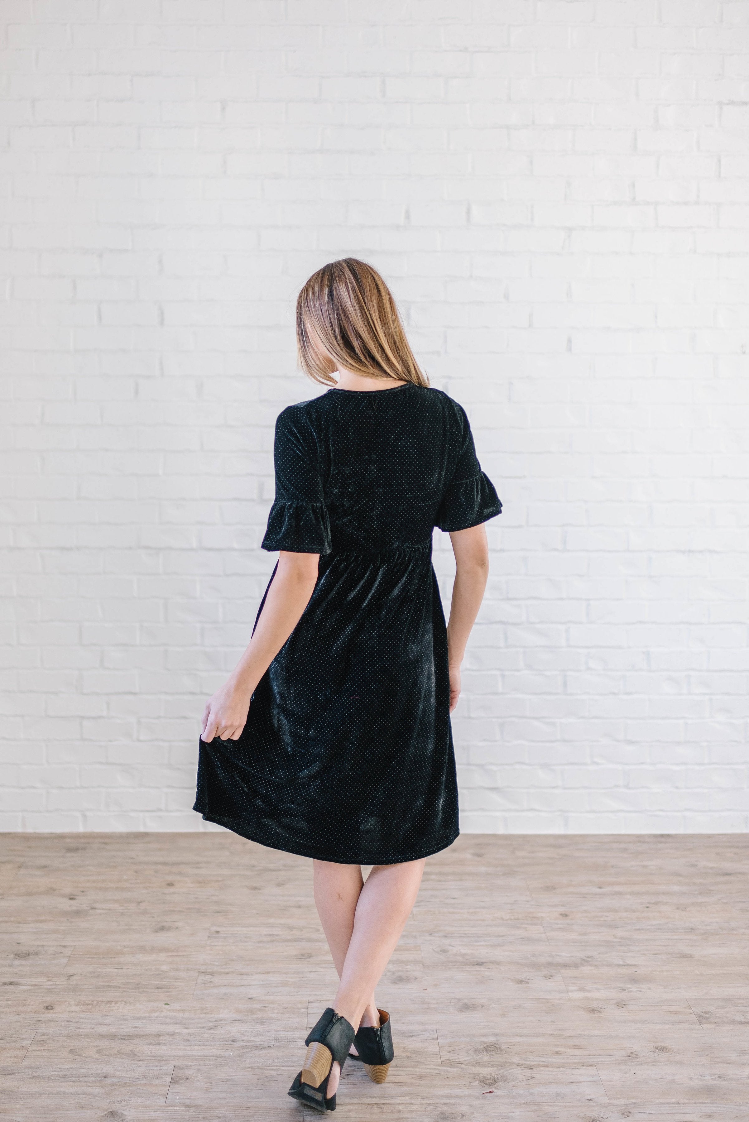 Starry Night Velvet Dress