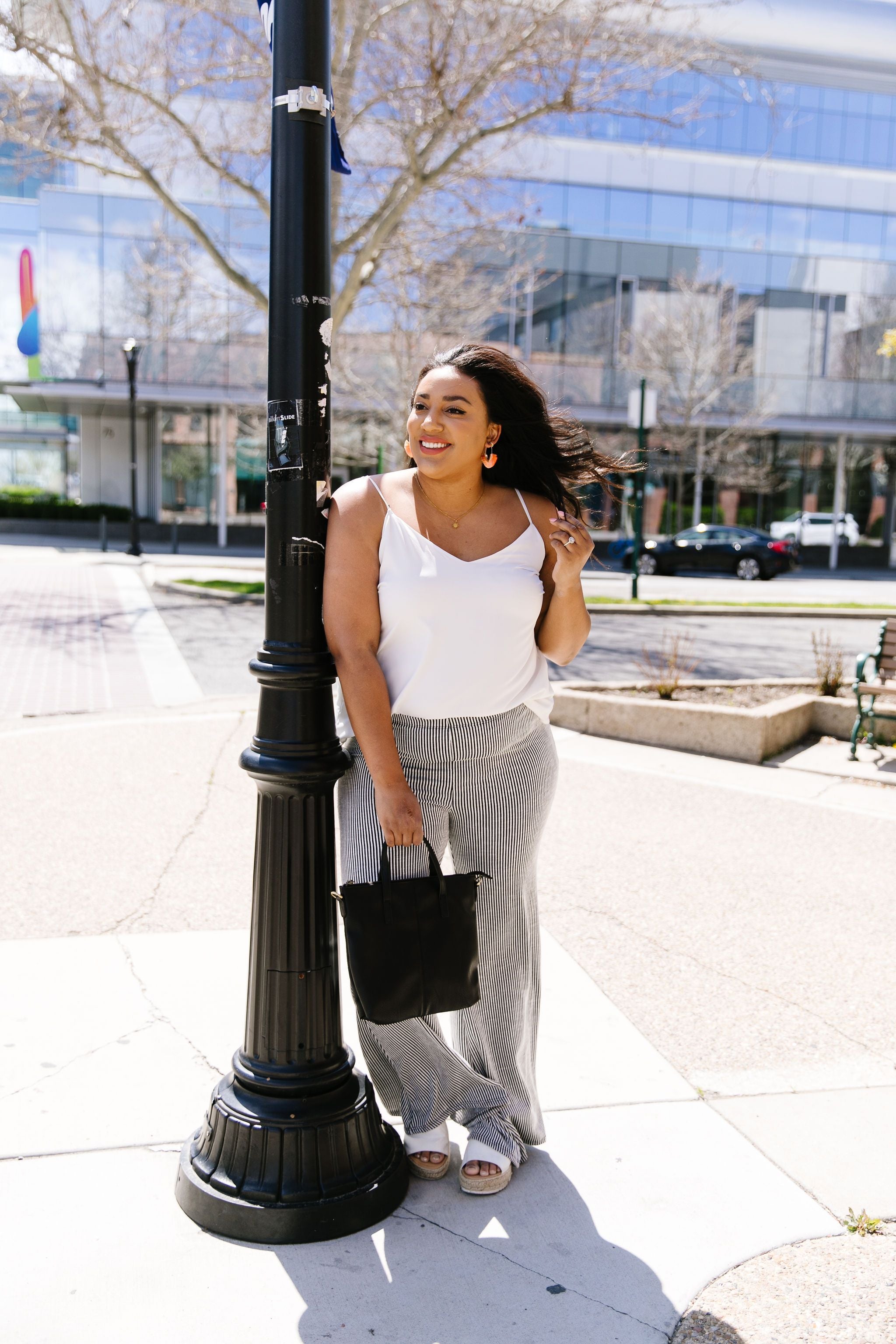 Striped Knit Bell Bottoms