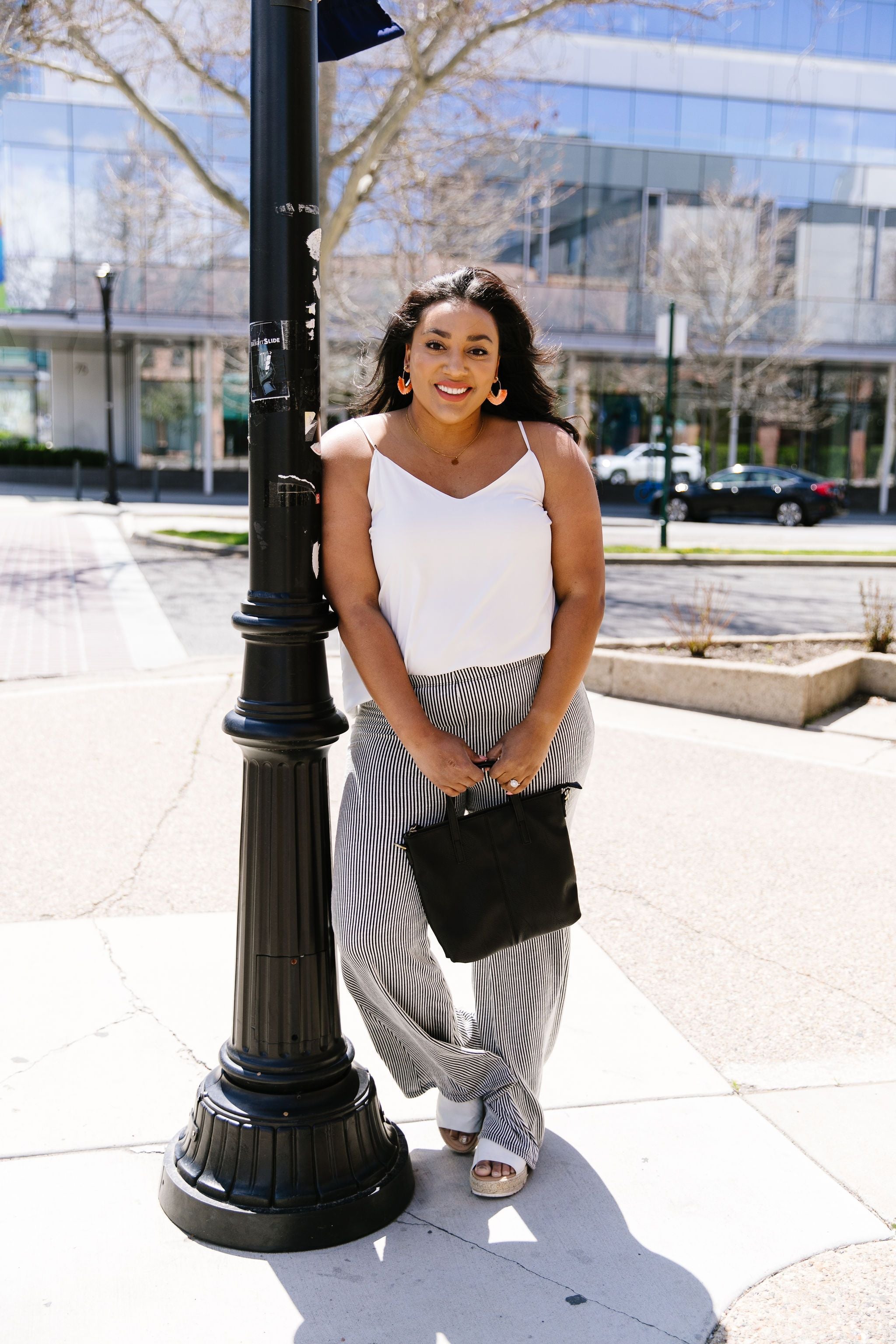 Striped Knit Bell Bottoms