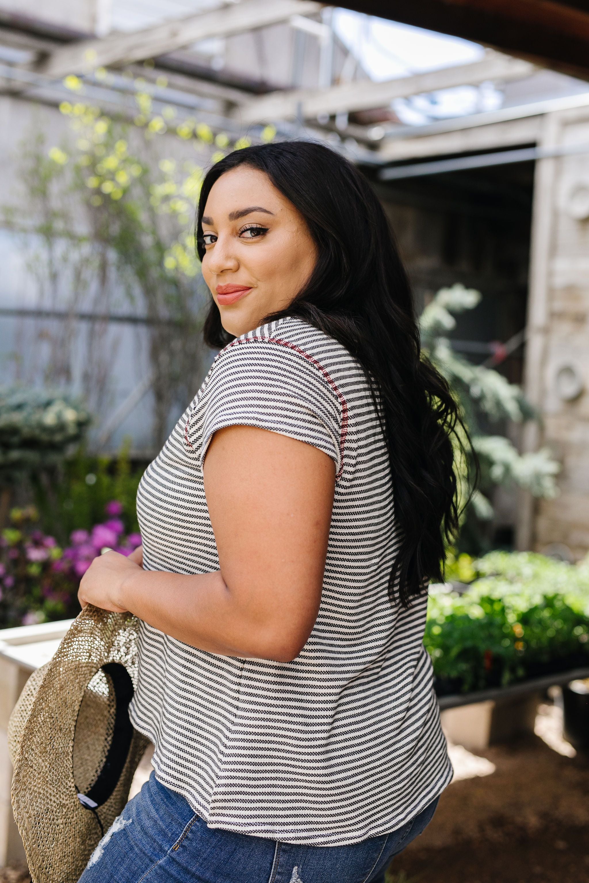 Striped Ringer Tee