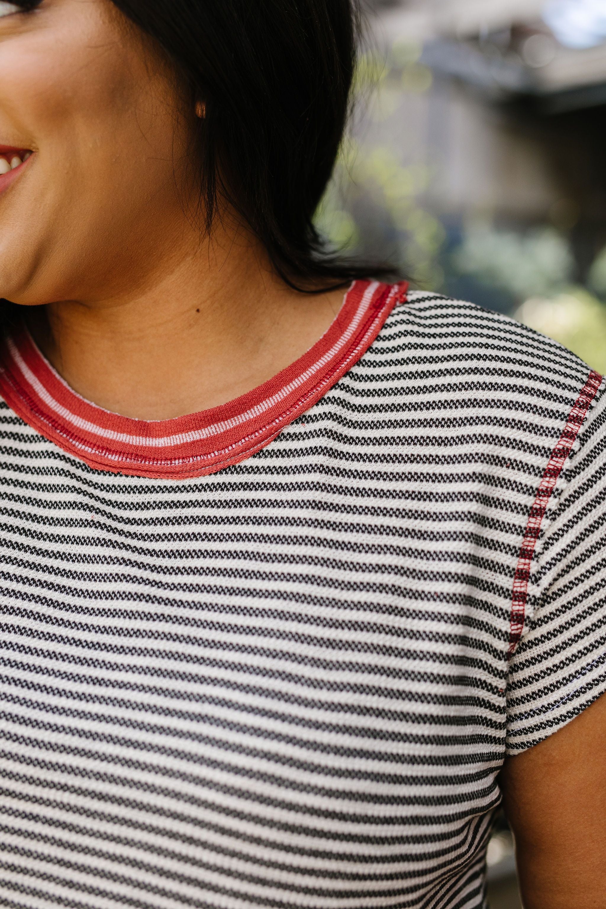 Striped Ringer Tee