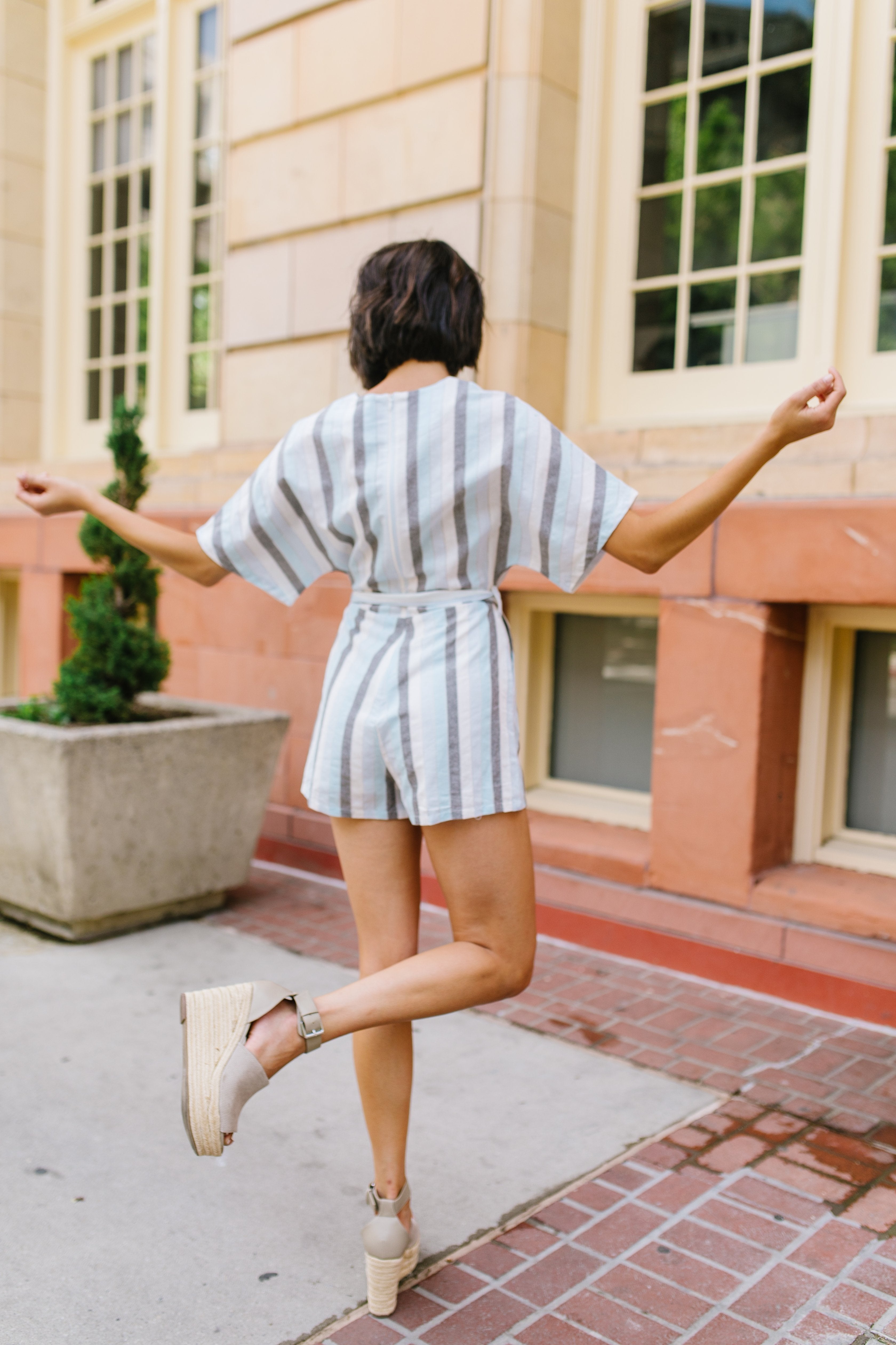 Striped Serendipity Romper