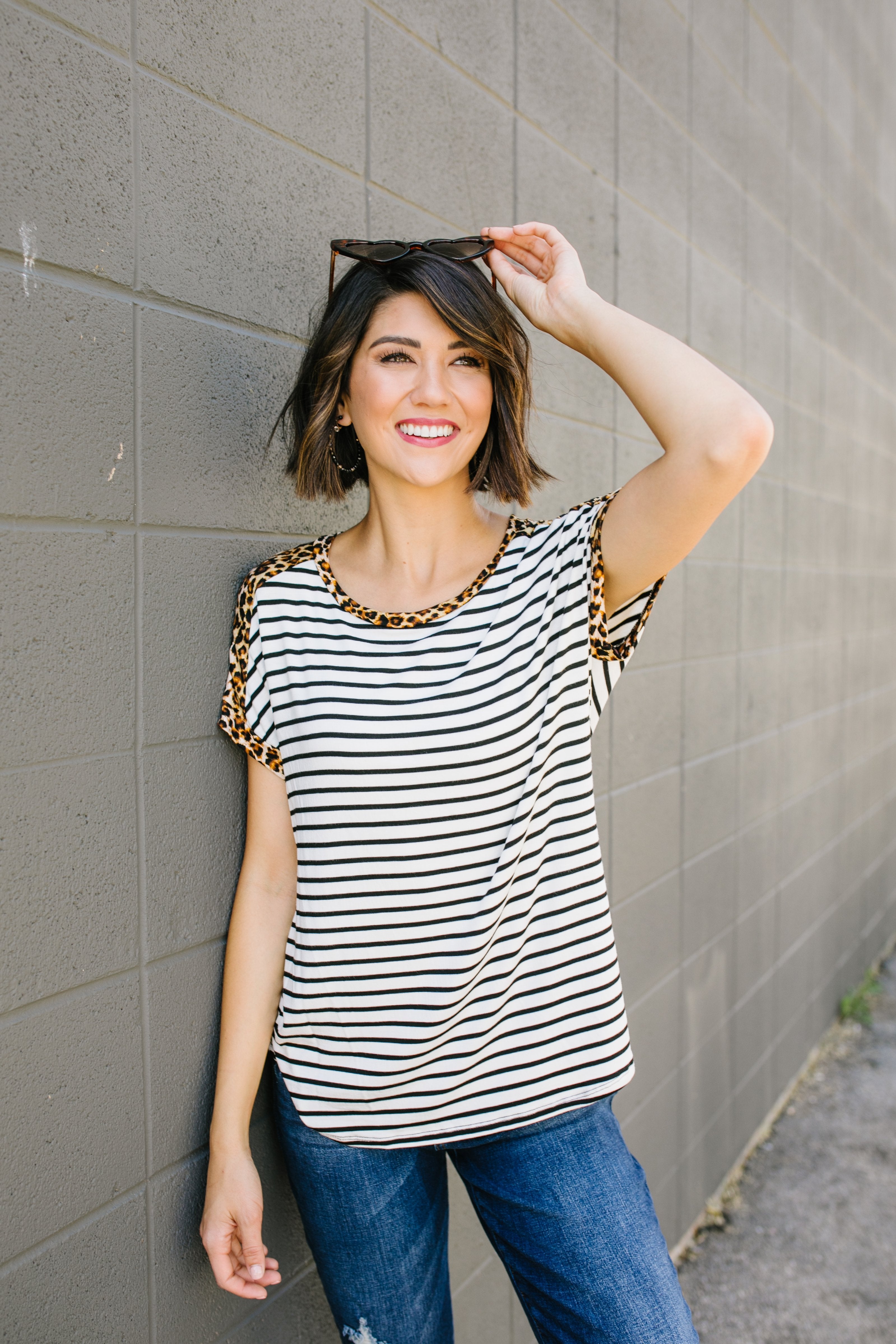 Stripes + Spots Tee