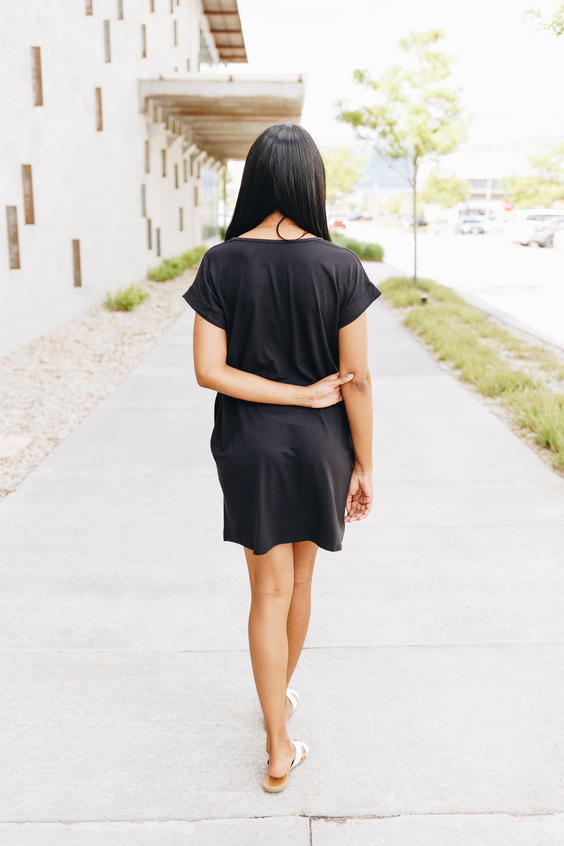 Summer Comfort Dress In Black