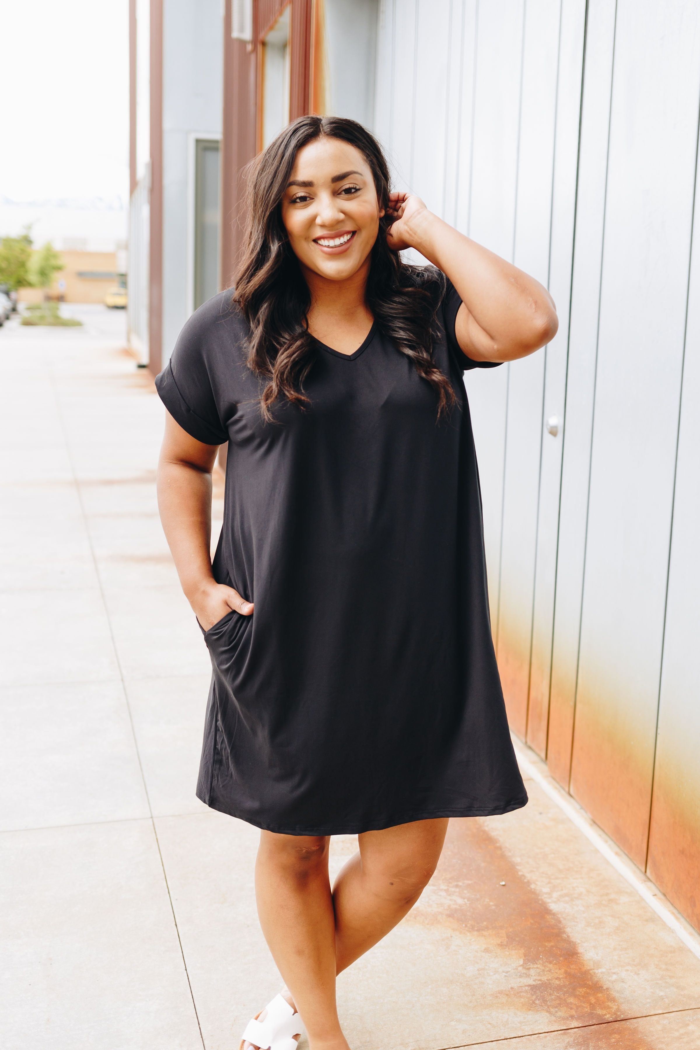 Summer Comfort Dress In Black