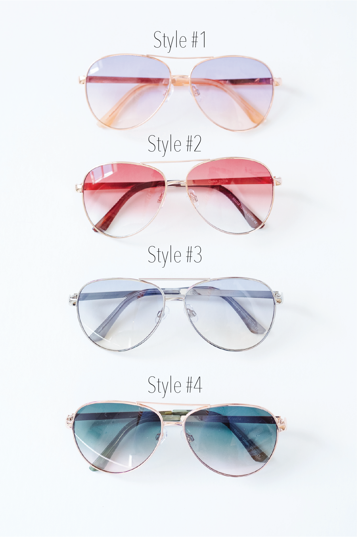 Sunset Aviator Sunnies Style #1