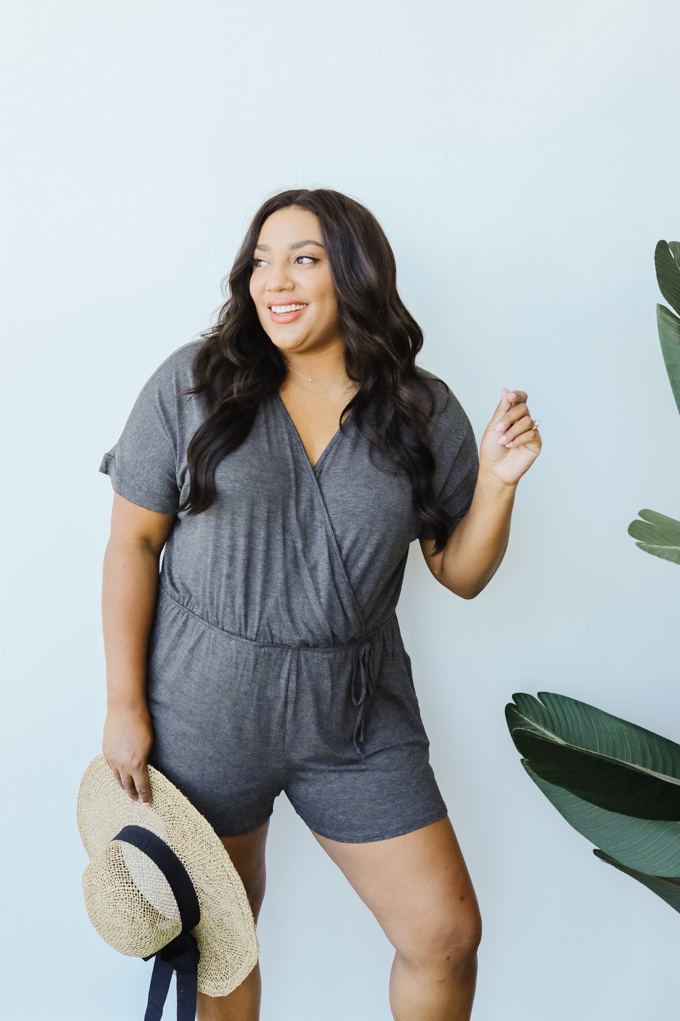 Surplice Shadow Romper