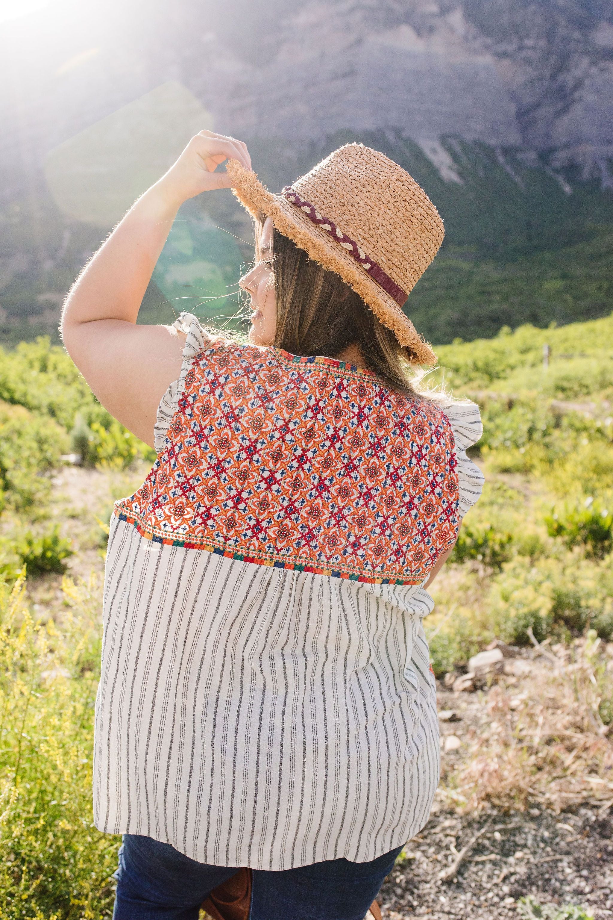 Tassels Rule Embroidered Top