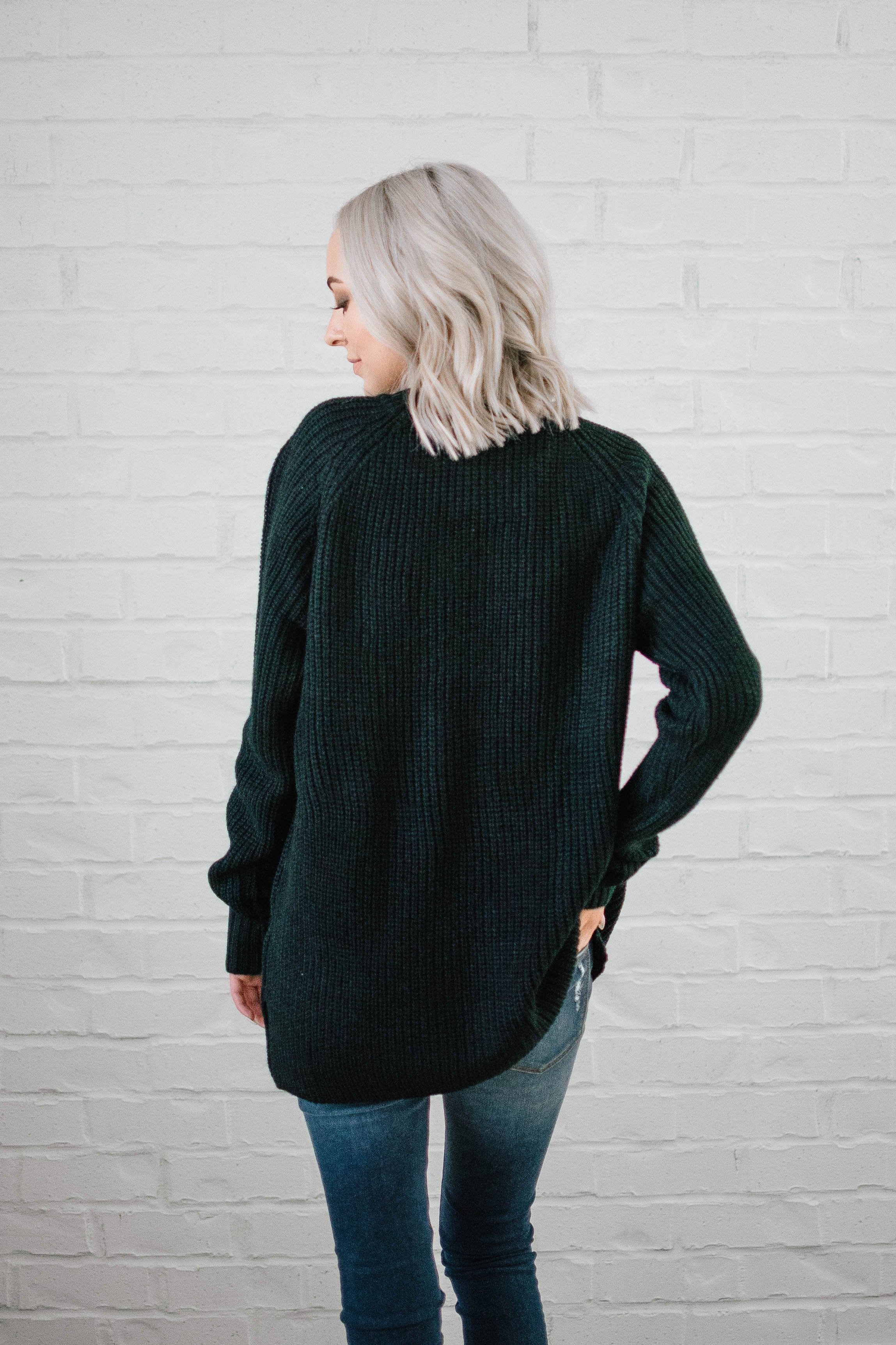 The Alpine Knit Sweater in Black